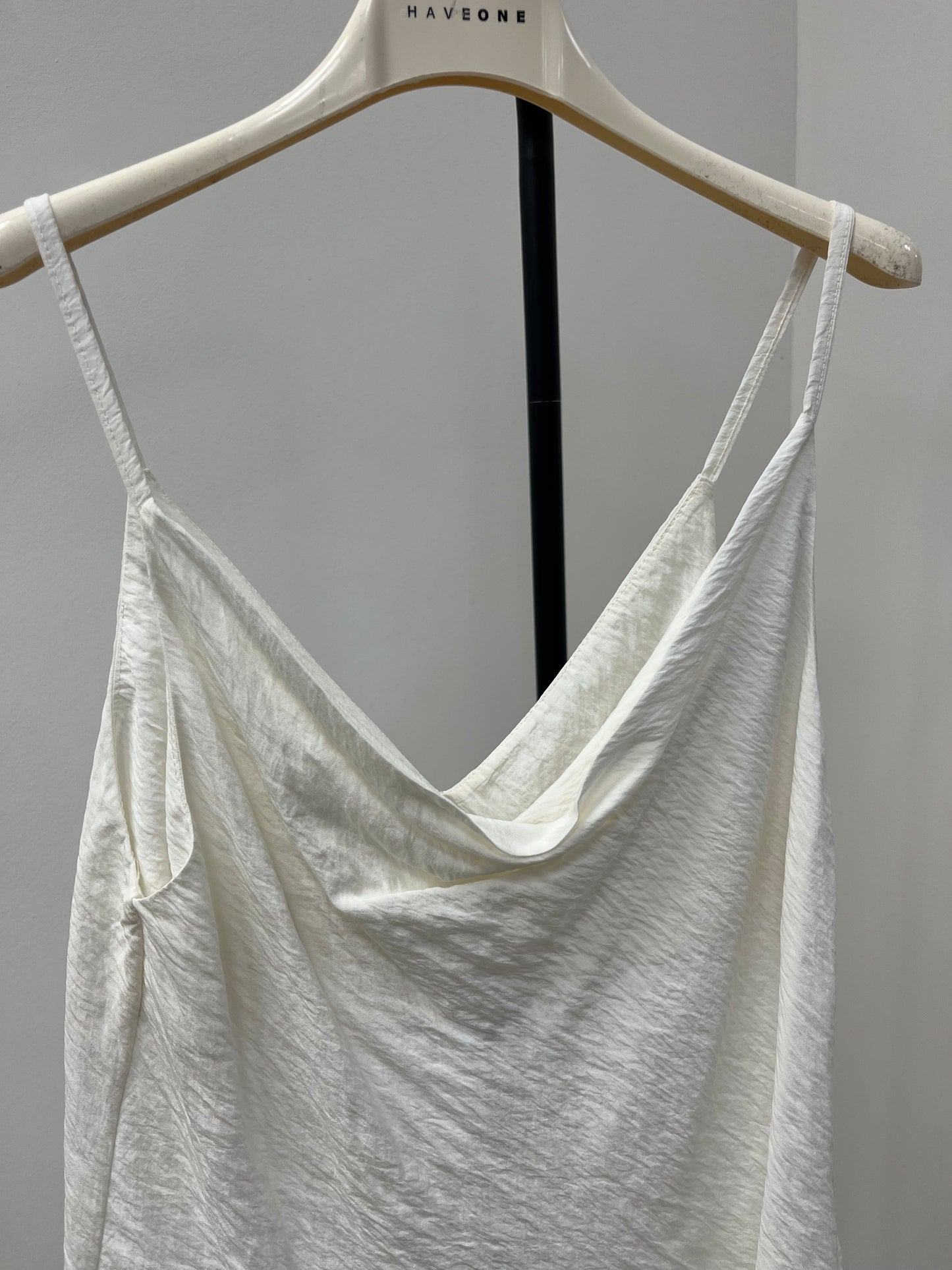 Haveone top in viscosa goffrata burro
