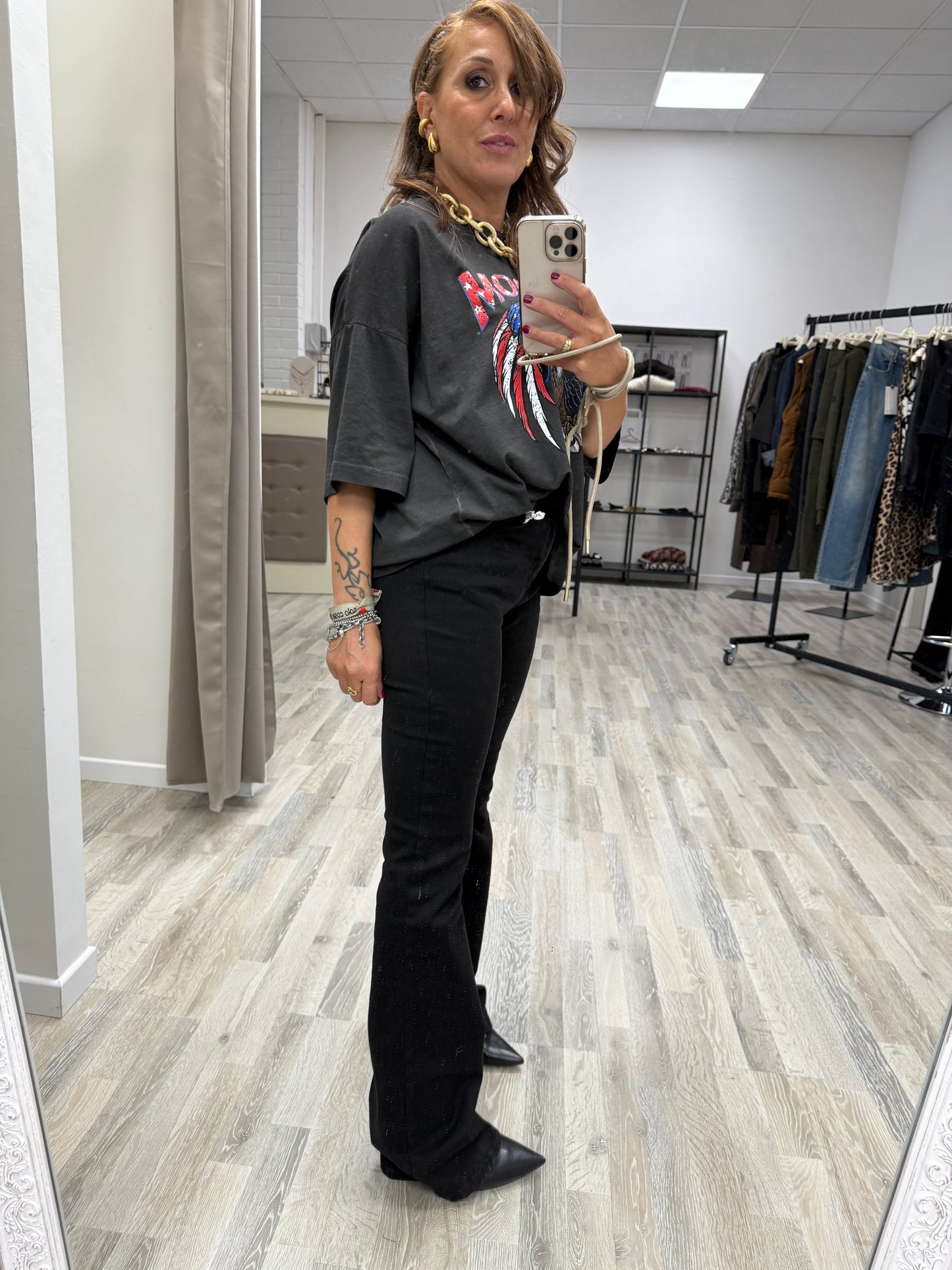 Jeans boot cut nero Susy Mix