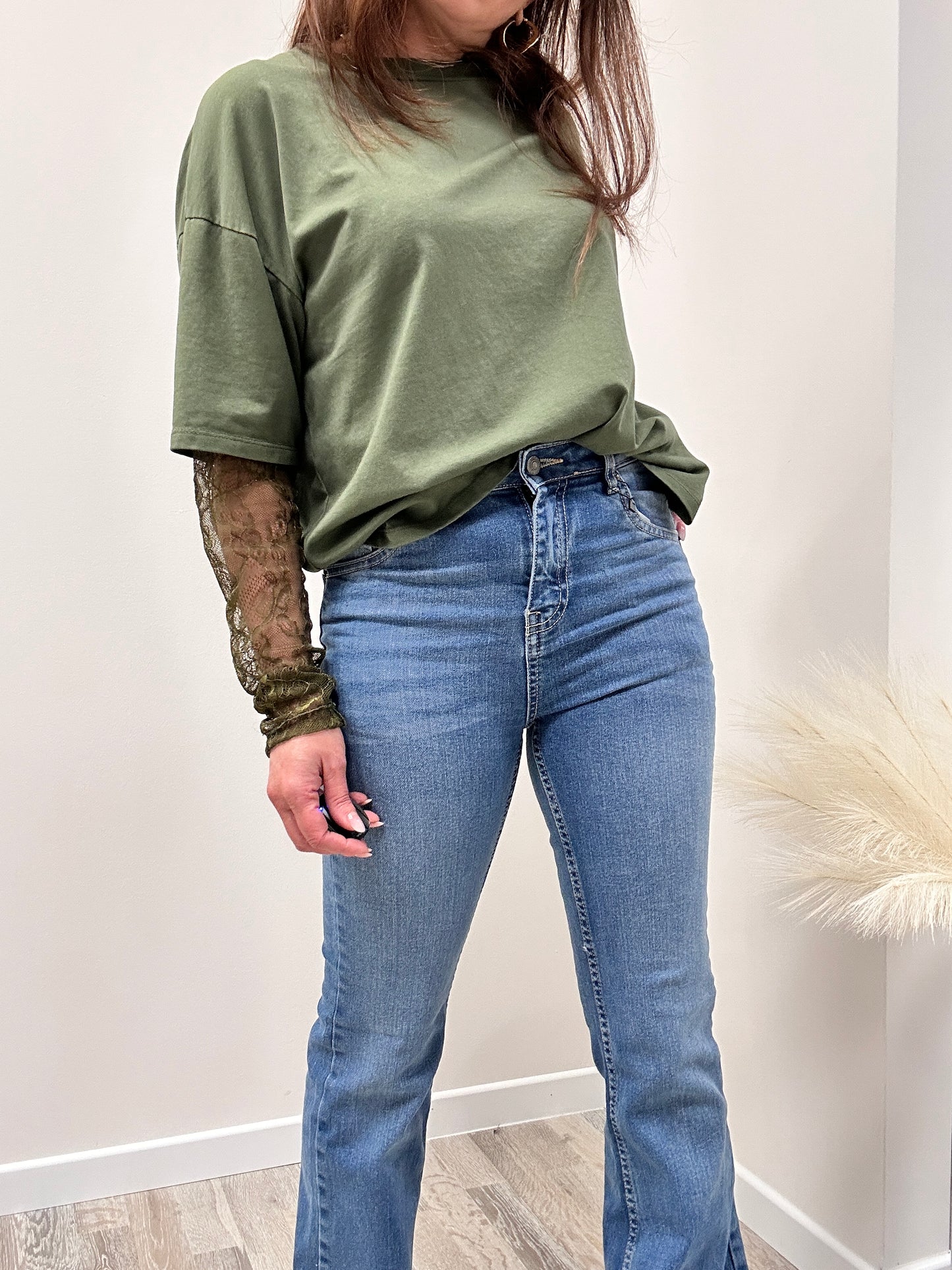 Two way denim boot cut zampa