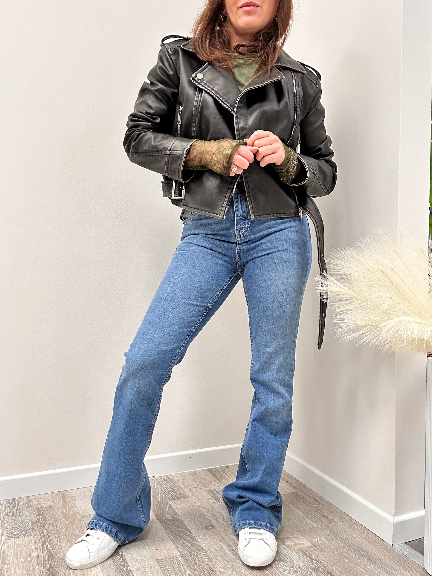 Two way denim boot cut zampa
