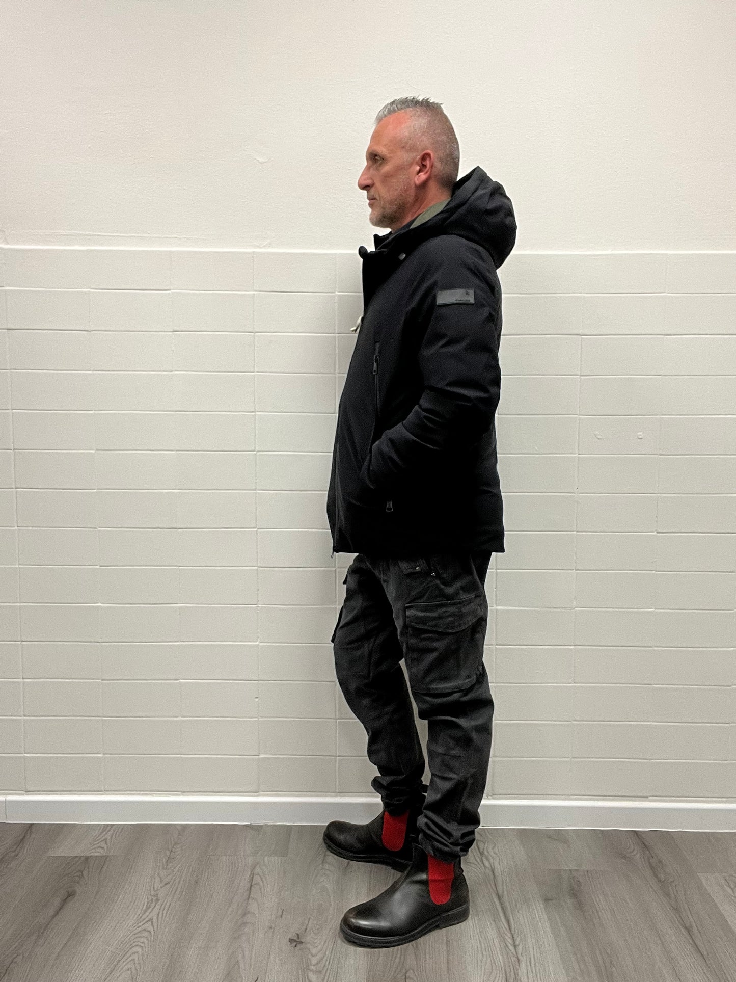 Giubbotto Impermeabile Nero Gianni Lupo