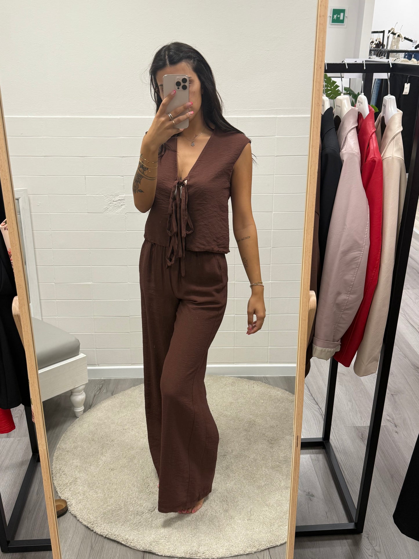 HaveOne Gilet con Laccetti Moro