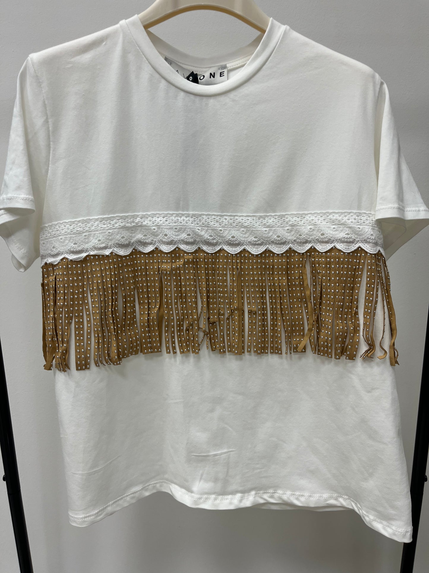 Haveone T-Shirt con Frange