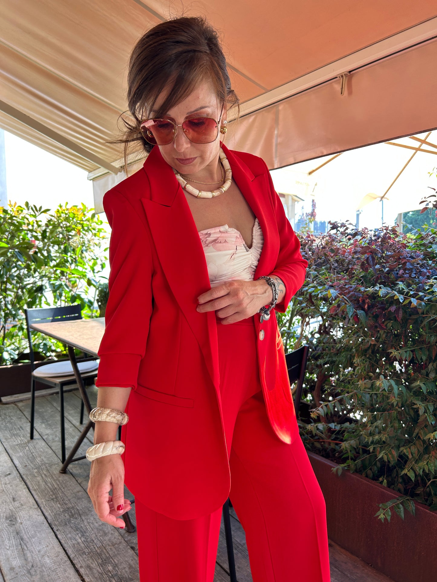 Susy Mix completo rosso in cady