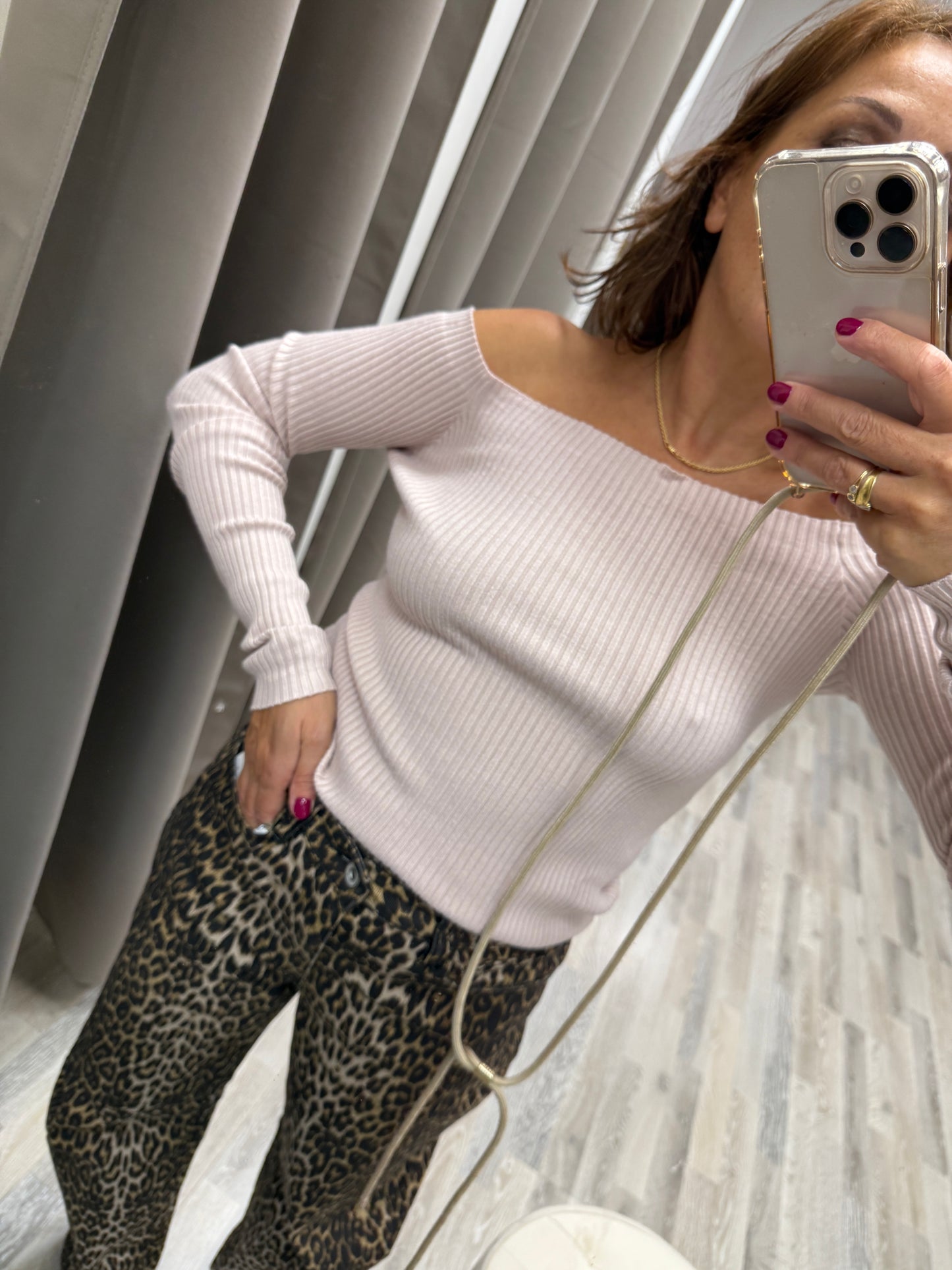 Maglia scollo shiffer Susy Mix Rosa