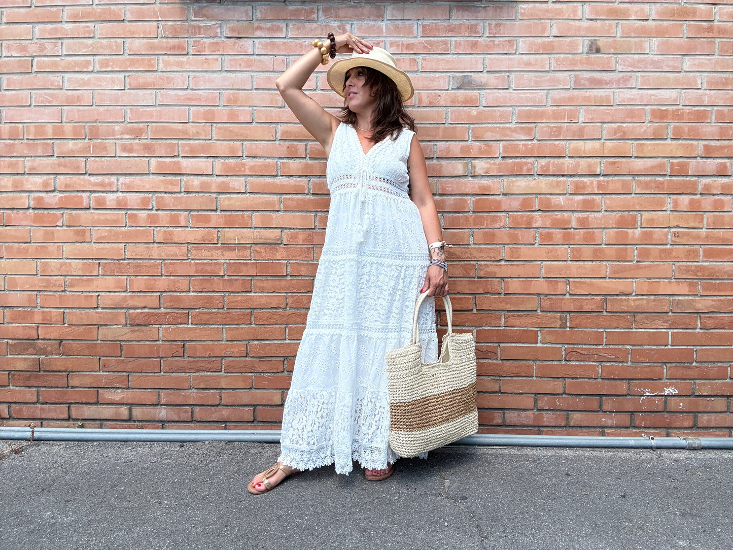 Abito pizzo a balze Susy Mix