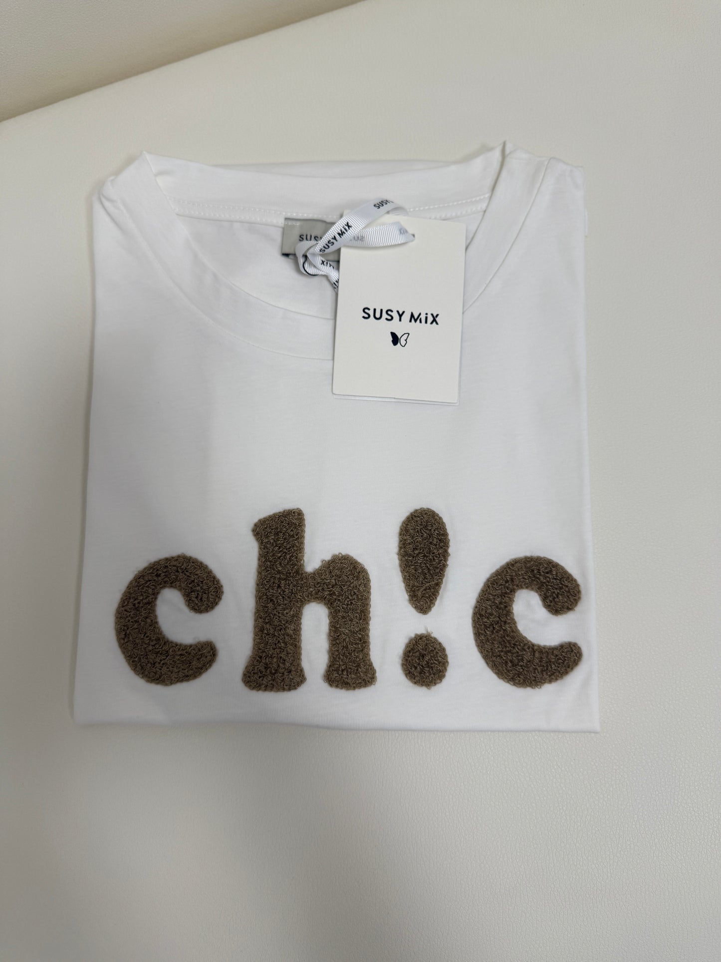 T-shirt Chic Susy Mix Bianco