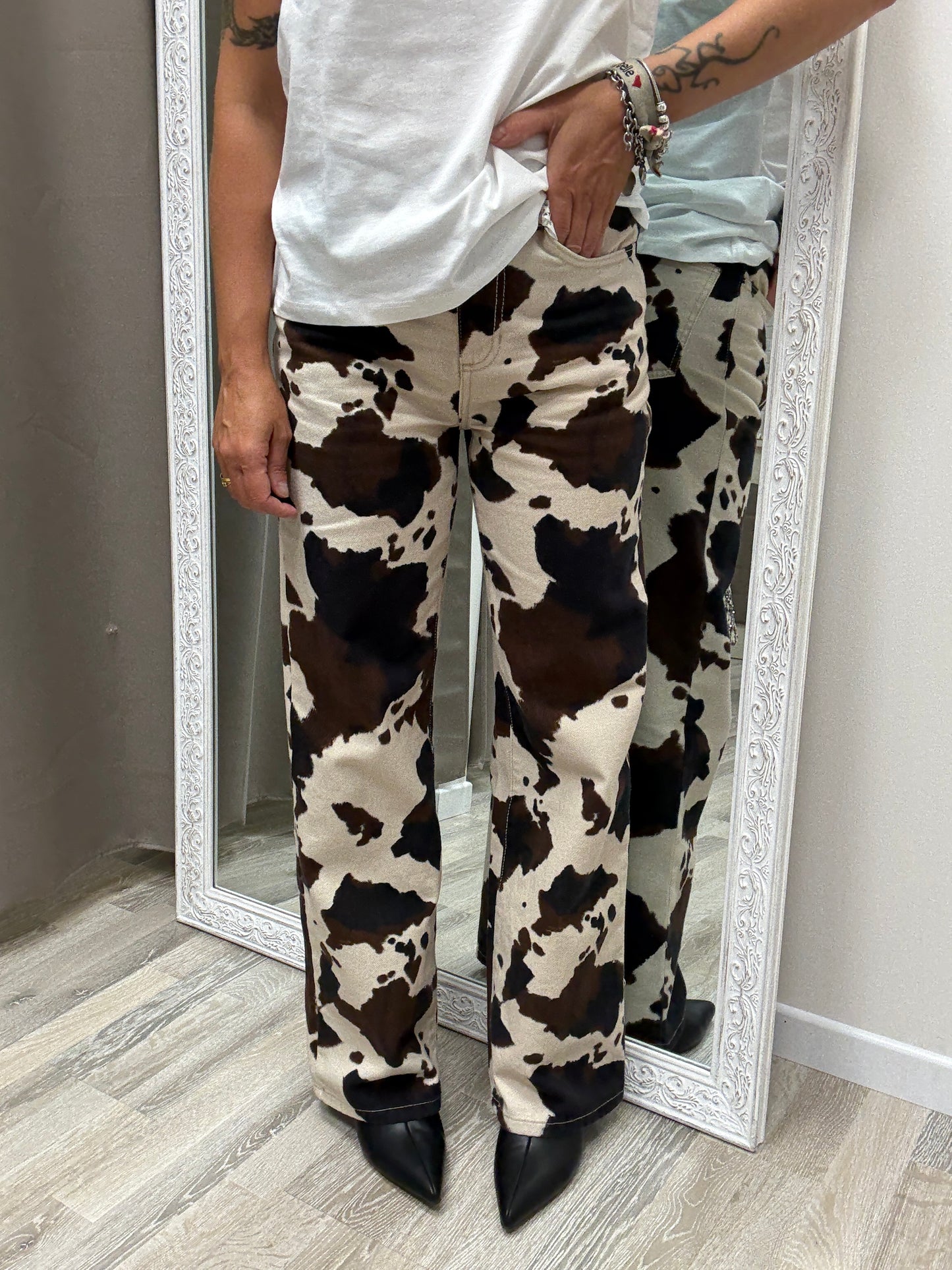 Pantaloni fantasia mucca Susy Mix