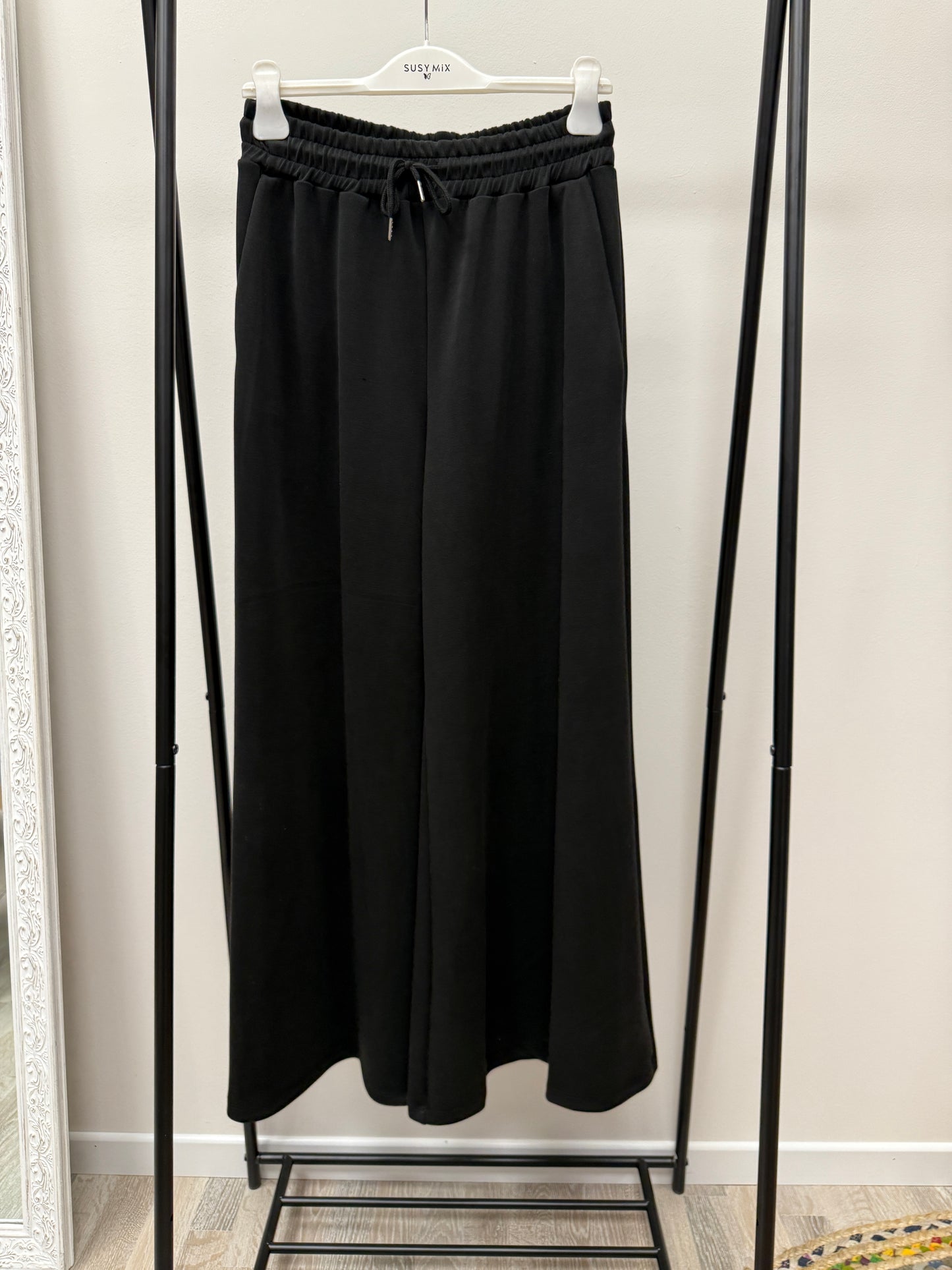 Completo tuta in Scuba Susy Mix Nero