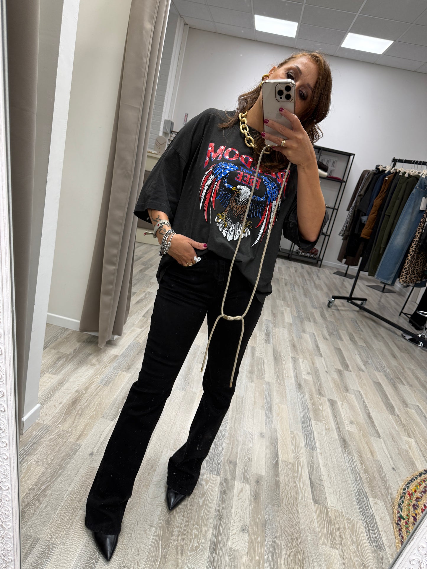 Jeans boot cut nero Susy Mix
