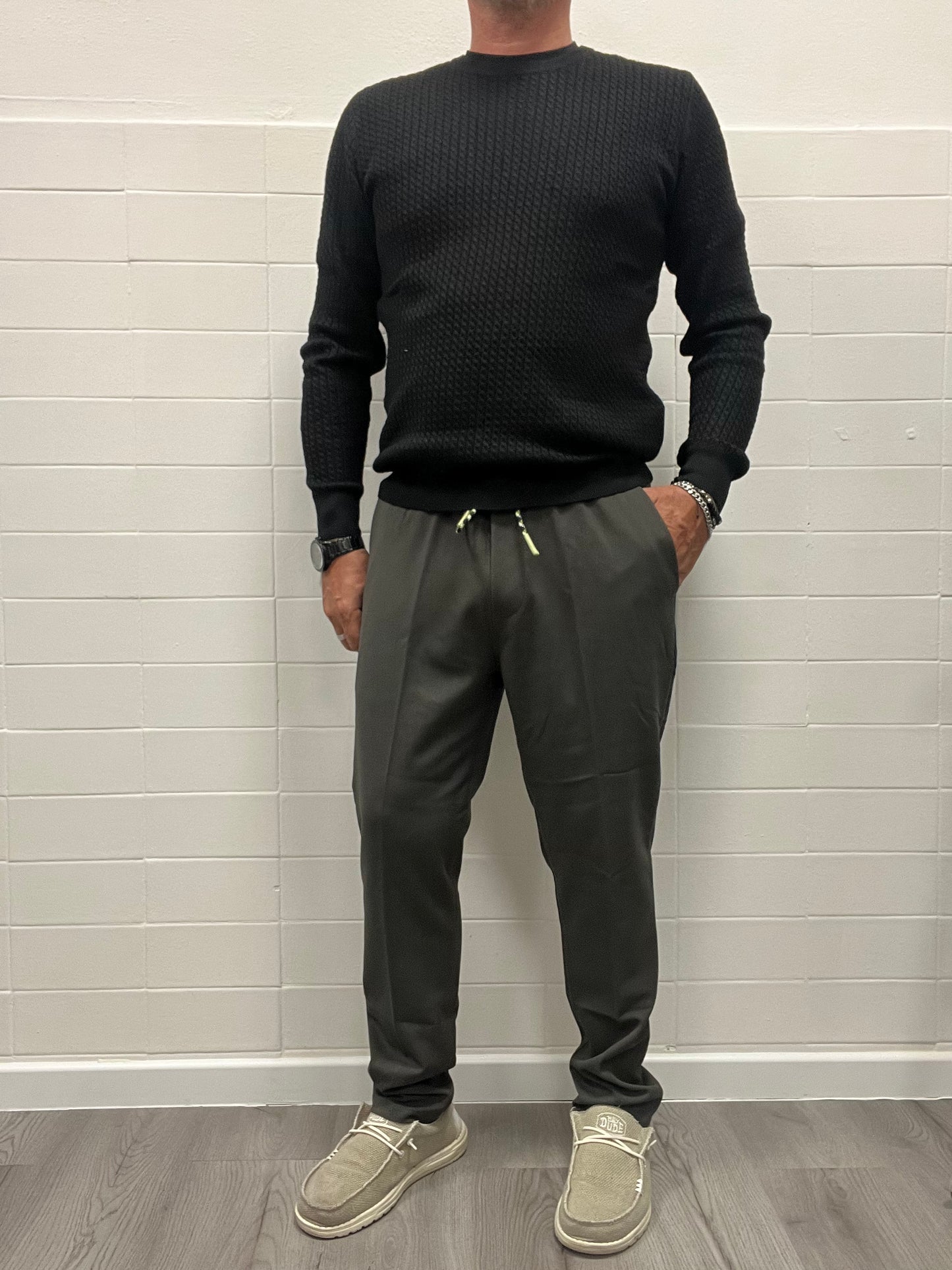 Pantalaccio Uomo Gianni Lupo Verde Militare