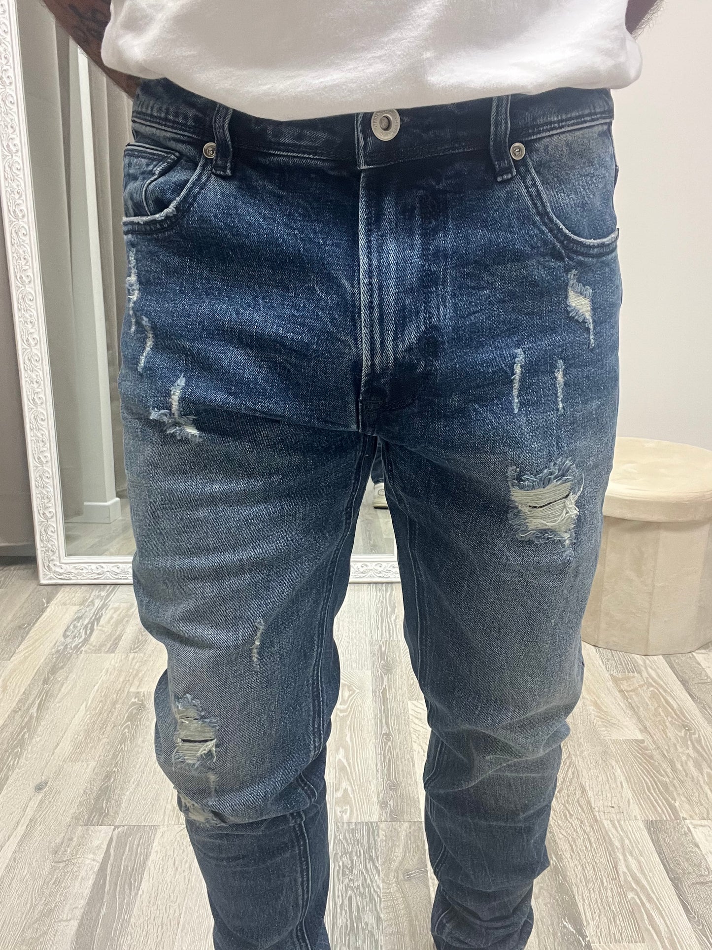 Gianni Lupo Jeans con Rotture Uomo Modello Bruce