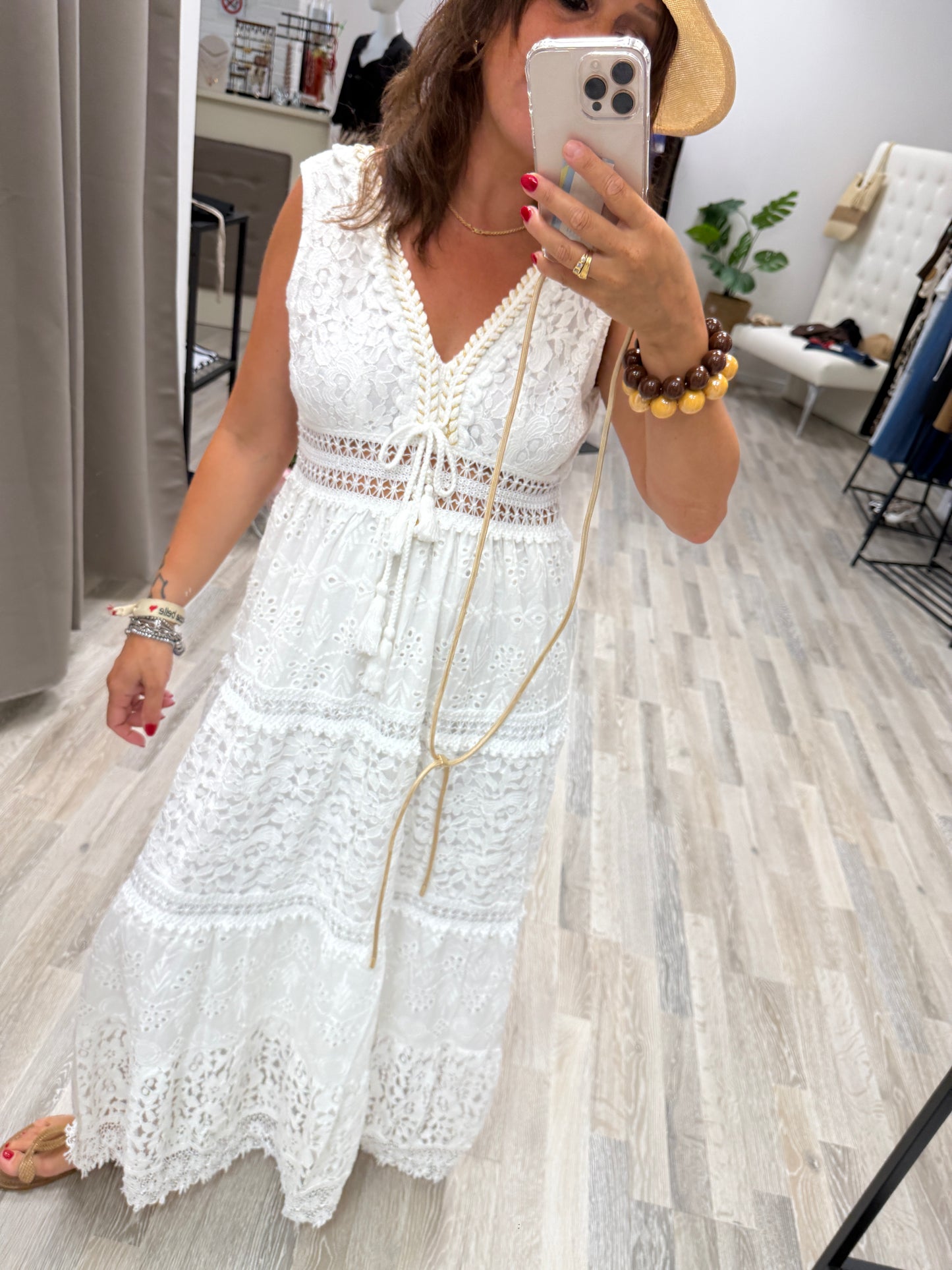 Abito pizzo a balze Susy Mix