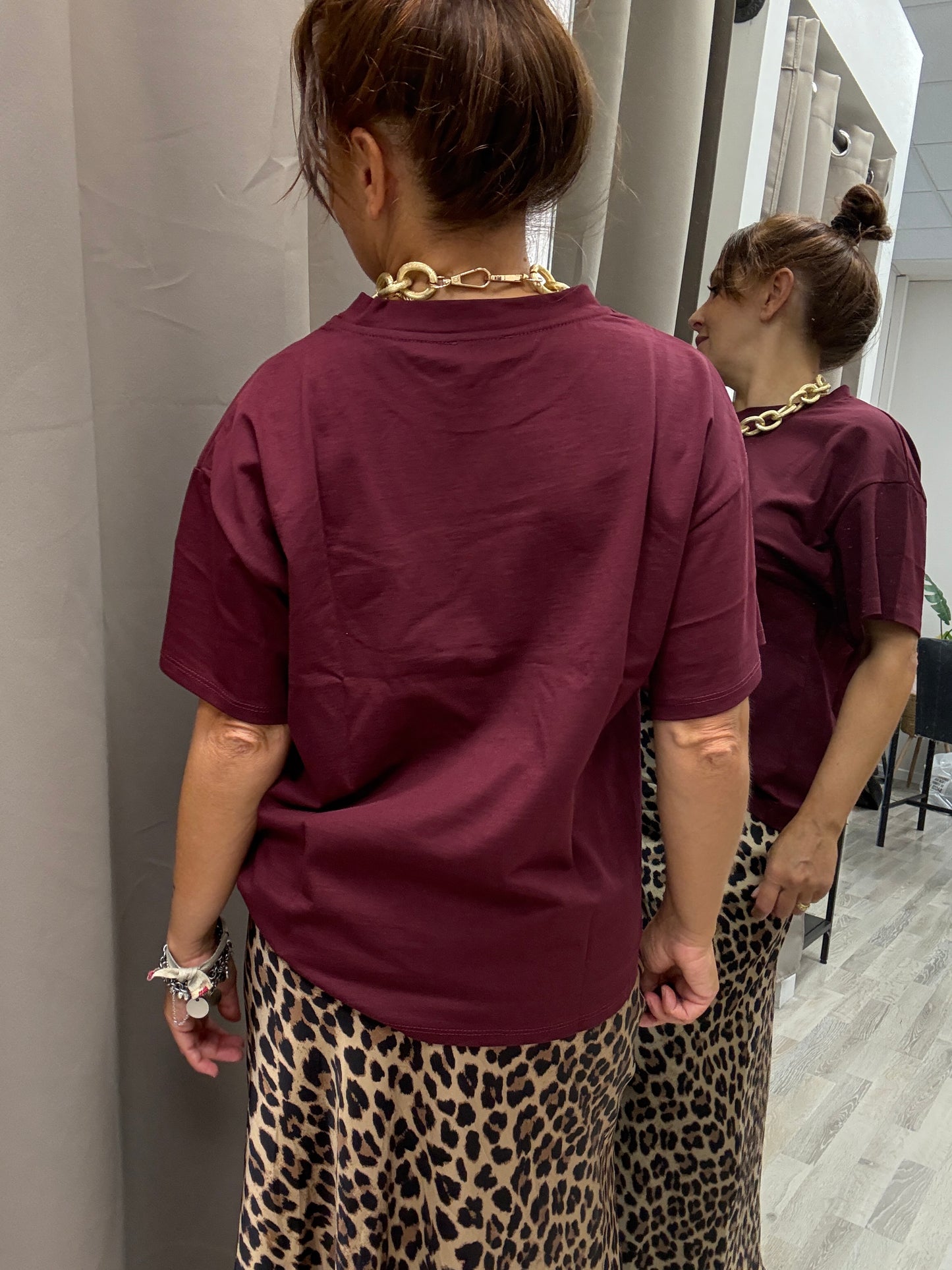 T-shirt Chic Susy Mix Vino
