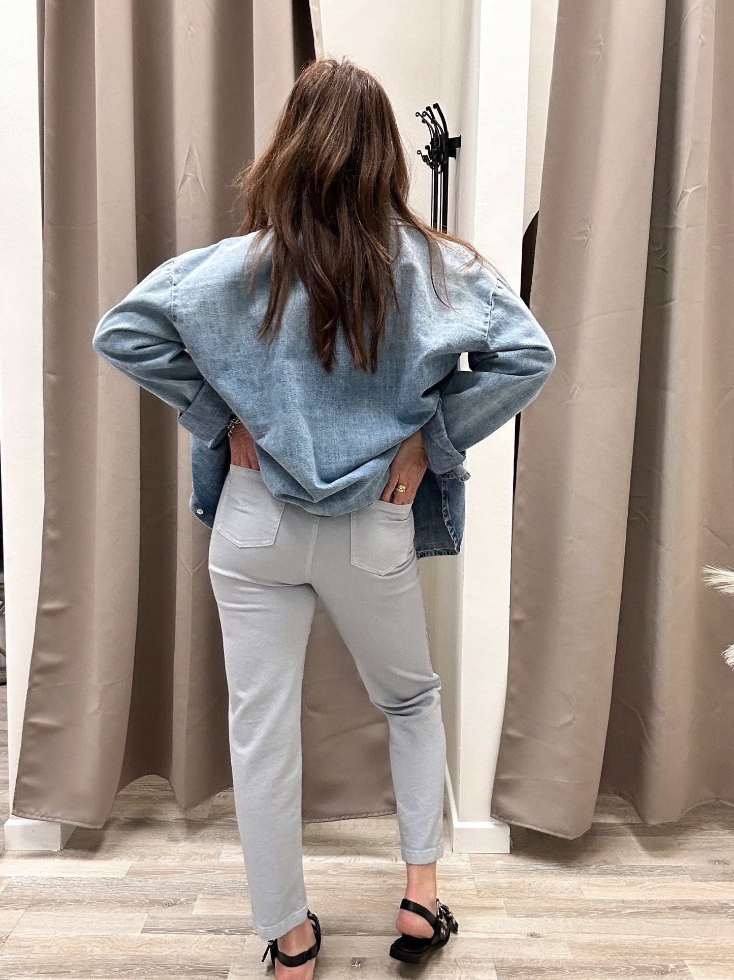 Kiki Six Denim 7/8 Perla