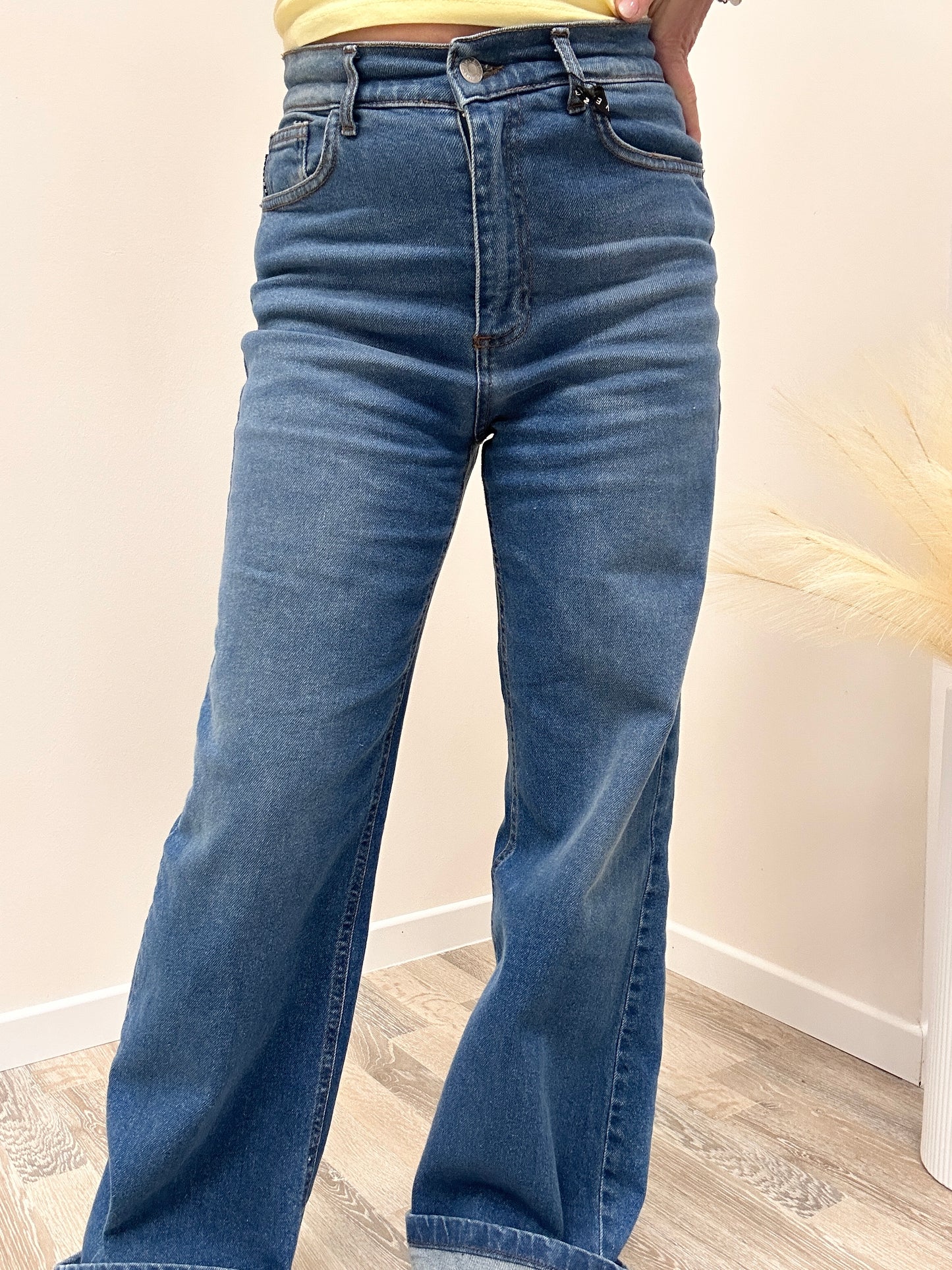 Haveone jeans straight-leg elasticizzato lavaggio medio LONDON