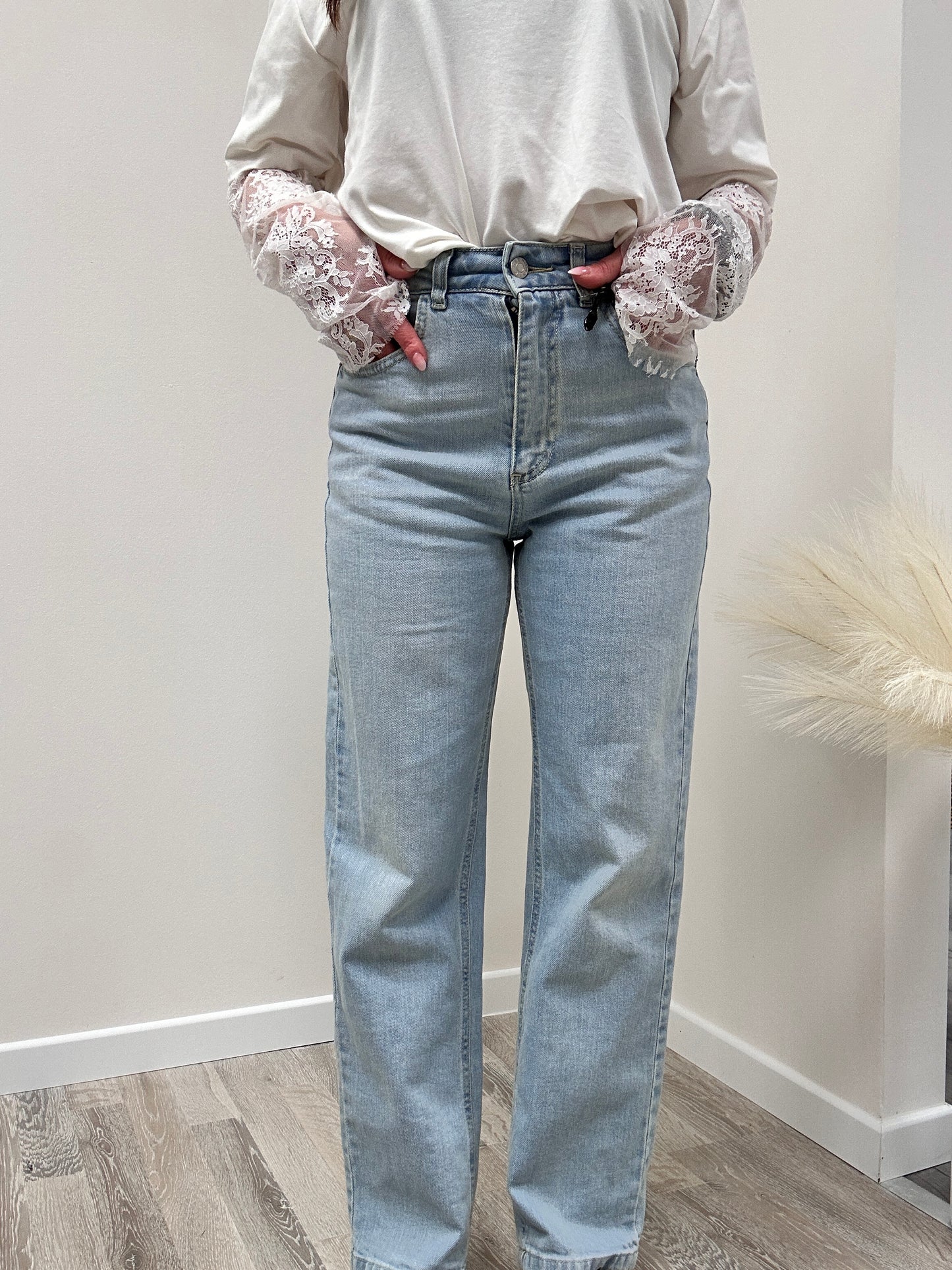 Haveone Denim Mom Fit Louis chiaro