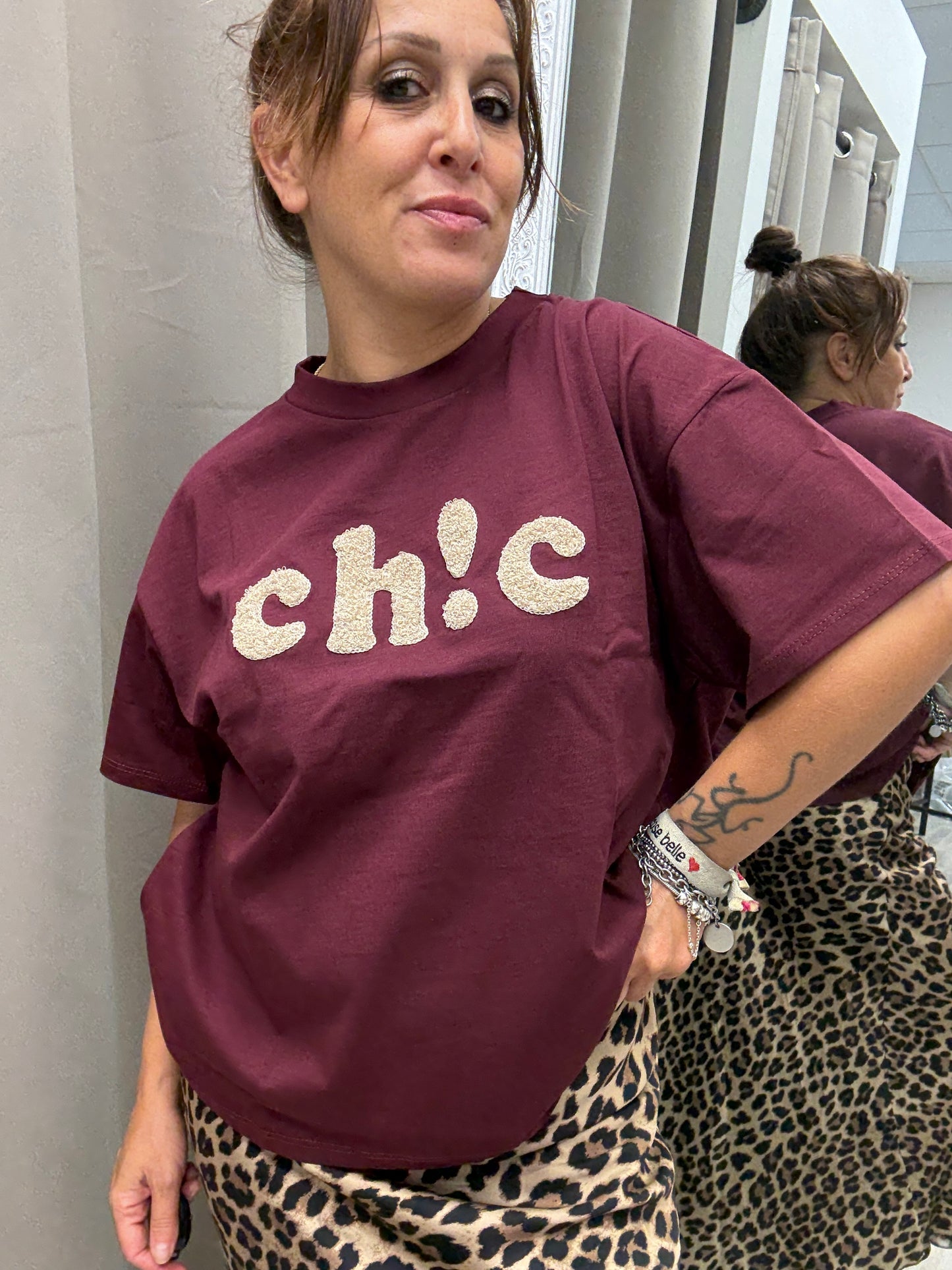 T-shirt Chic Susy Mix Vino