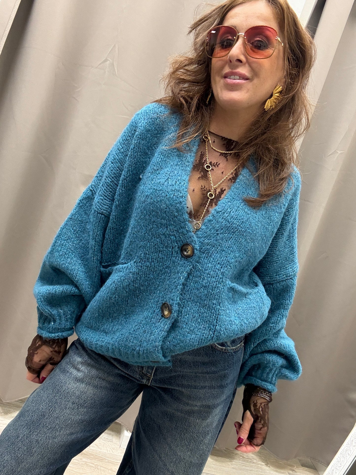 Cardigan Tre Bottoni HaveOne Ottanio