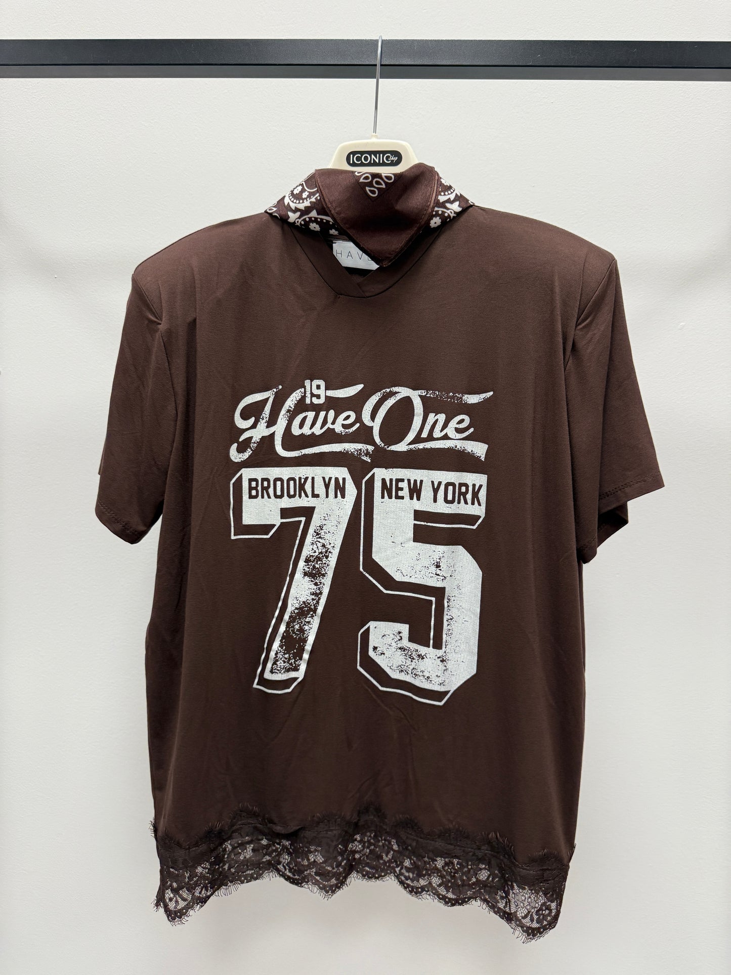 T-shirt bandana pizzo moro Haveone