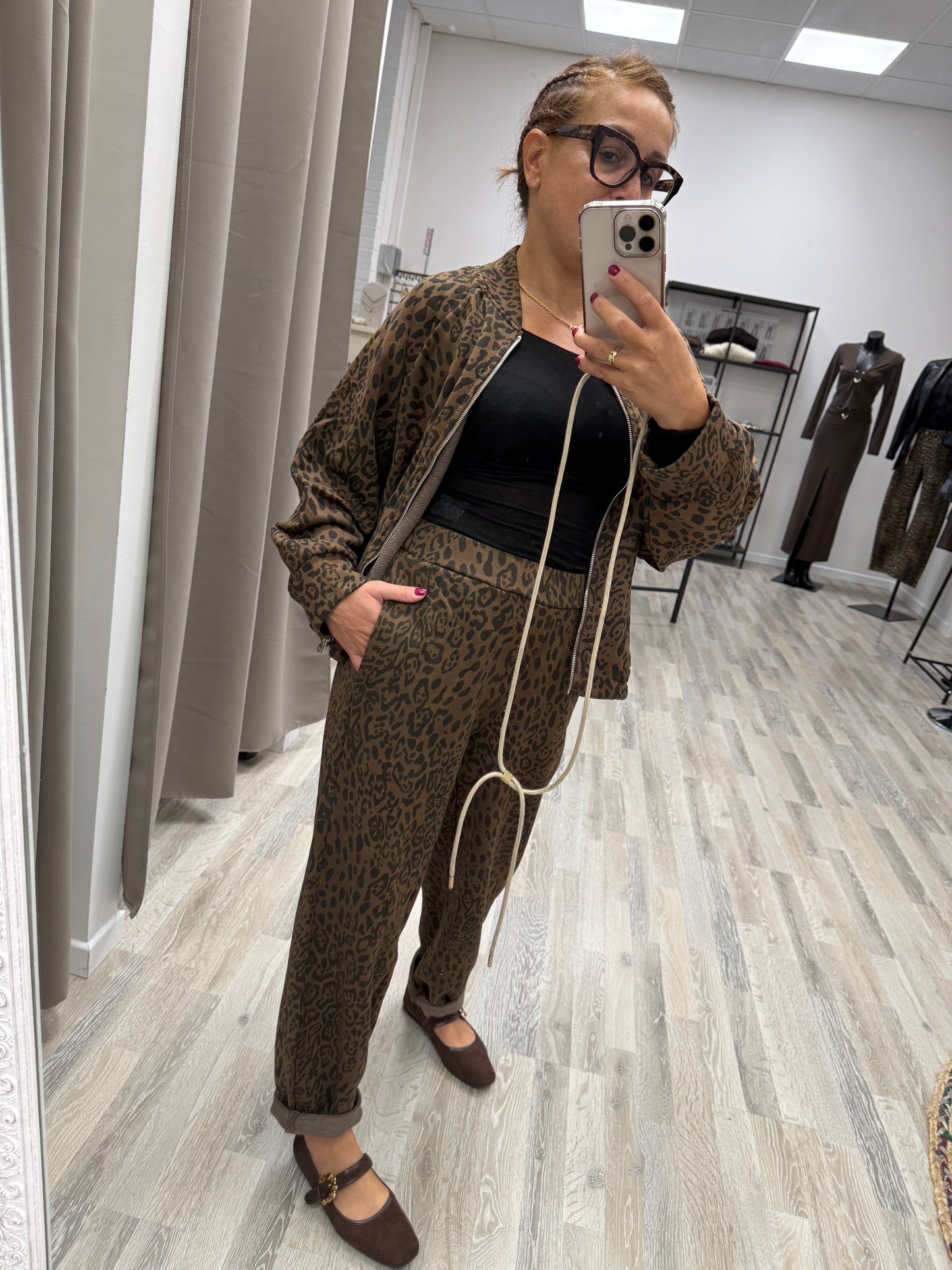 Susy Mix Felpa Maculata con Zip