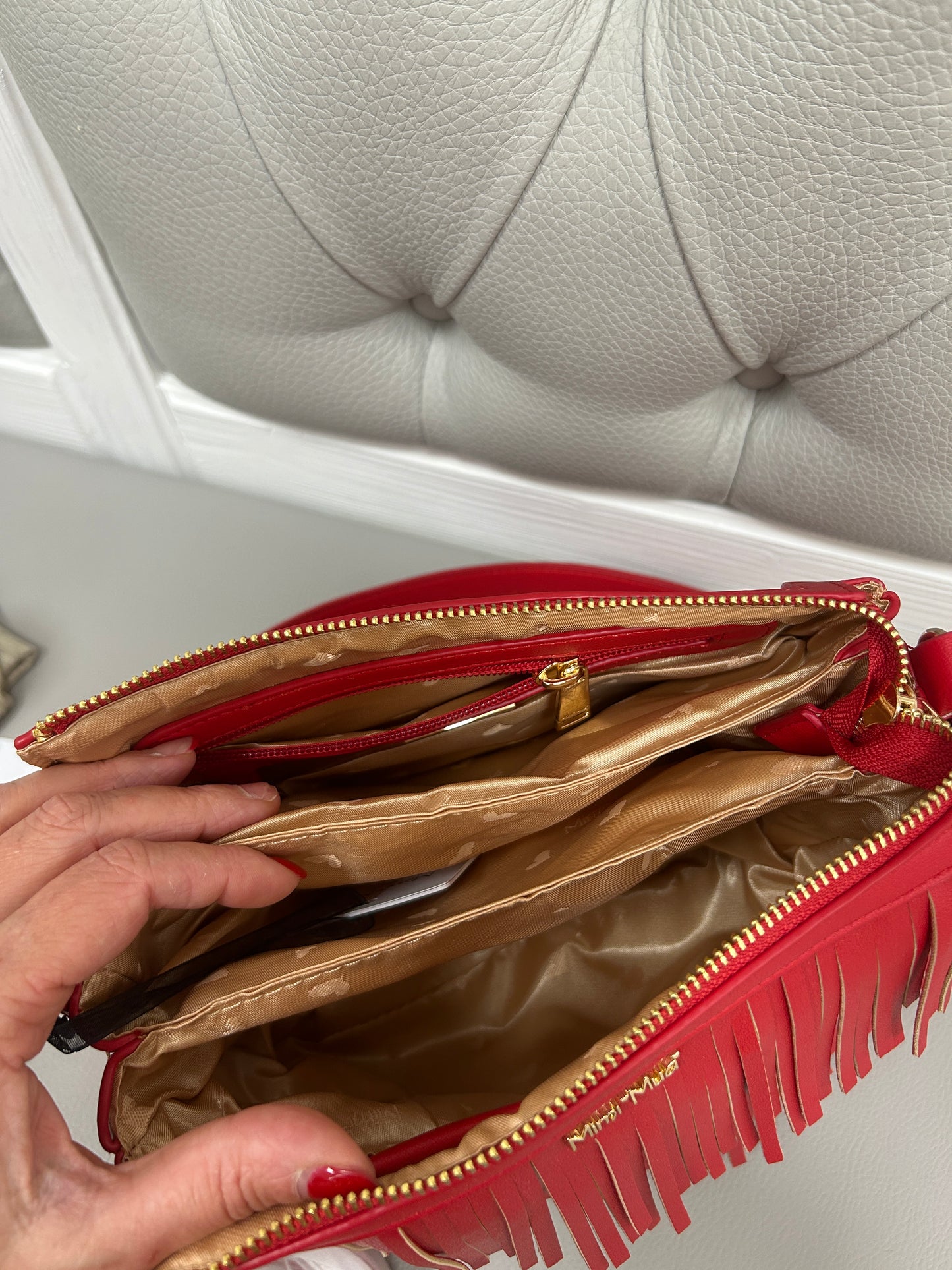 Mimi muà borsa con frange piccola