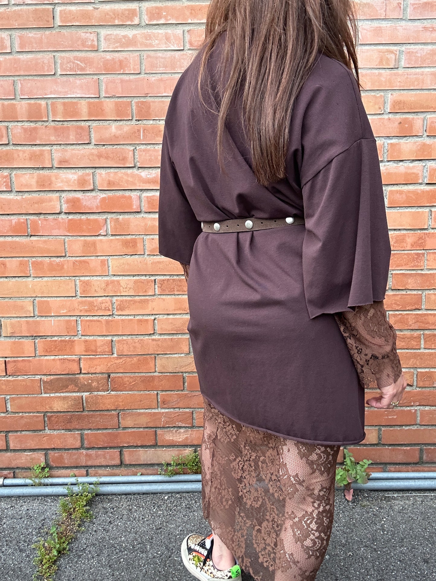 Susy Mix Abito con pizzo e strangolino