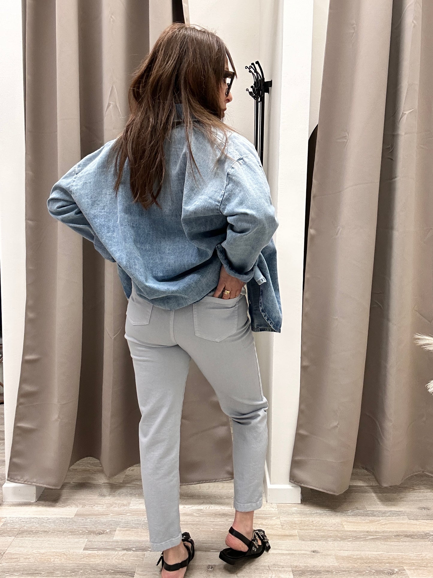 Kiki Six Denim 7/8 Perla