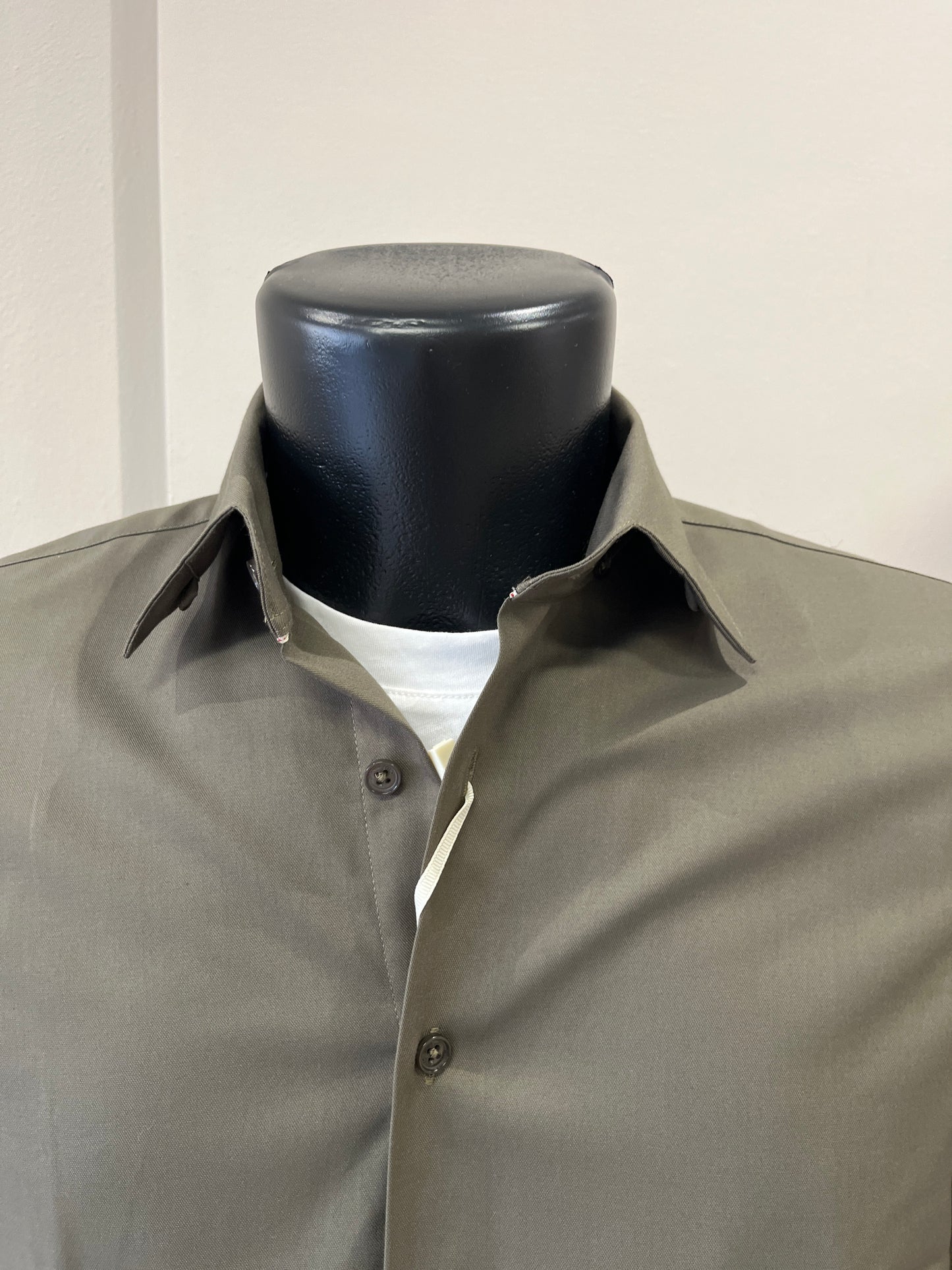 Gianni Lupo Camicia in Modal Verde Militare