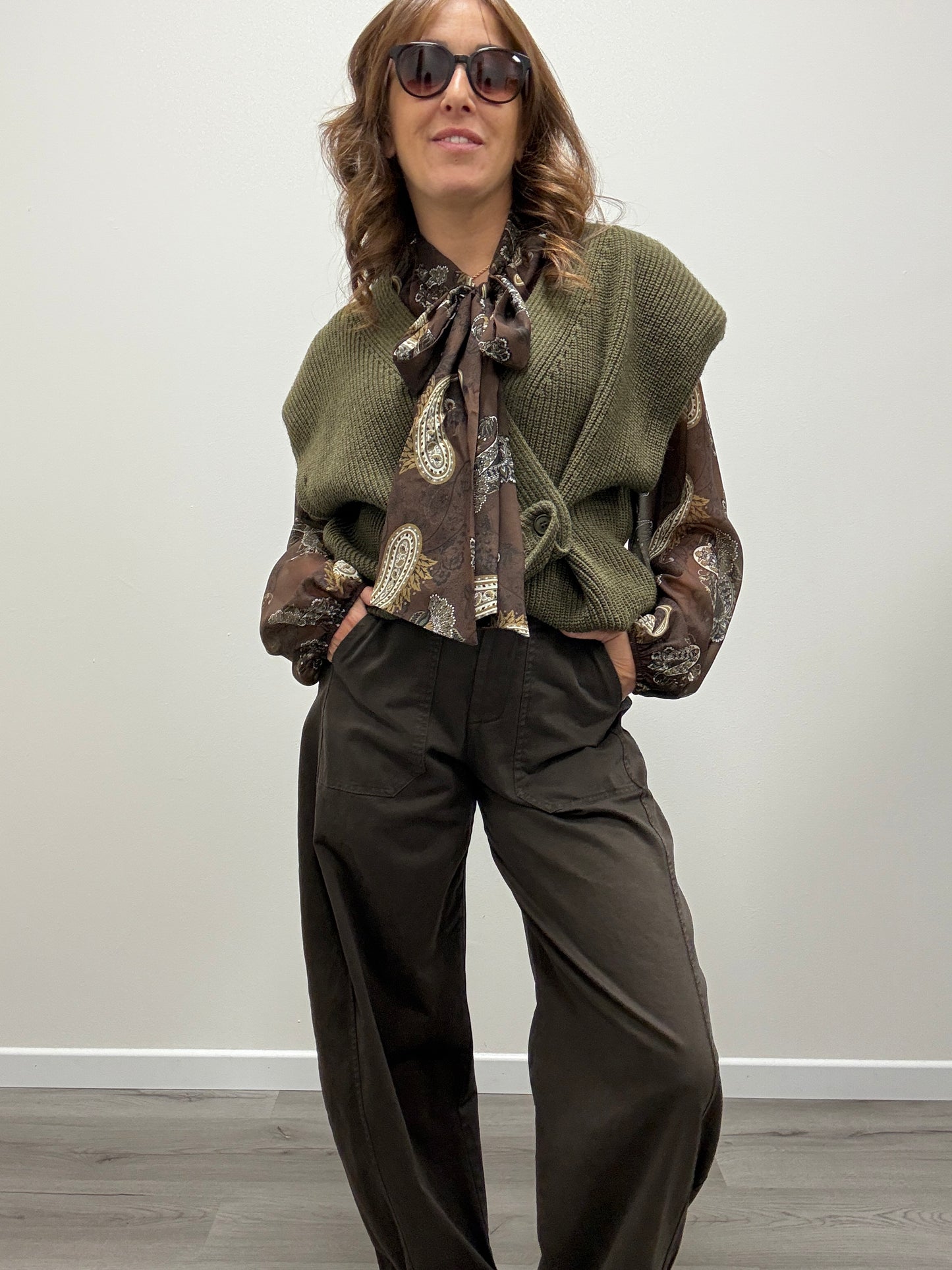 Camicia con fiocco Susy mix