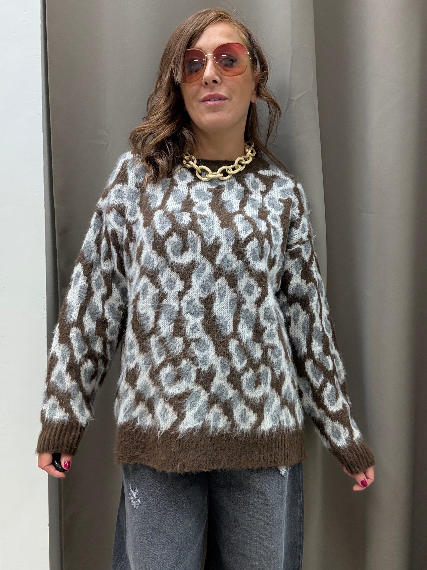 HaveOne Maglia Jacquard Moro