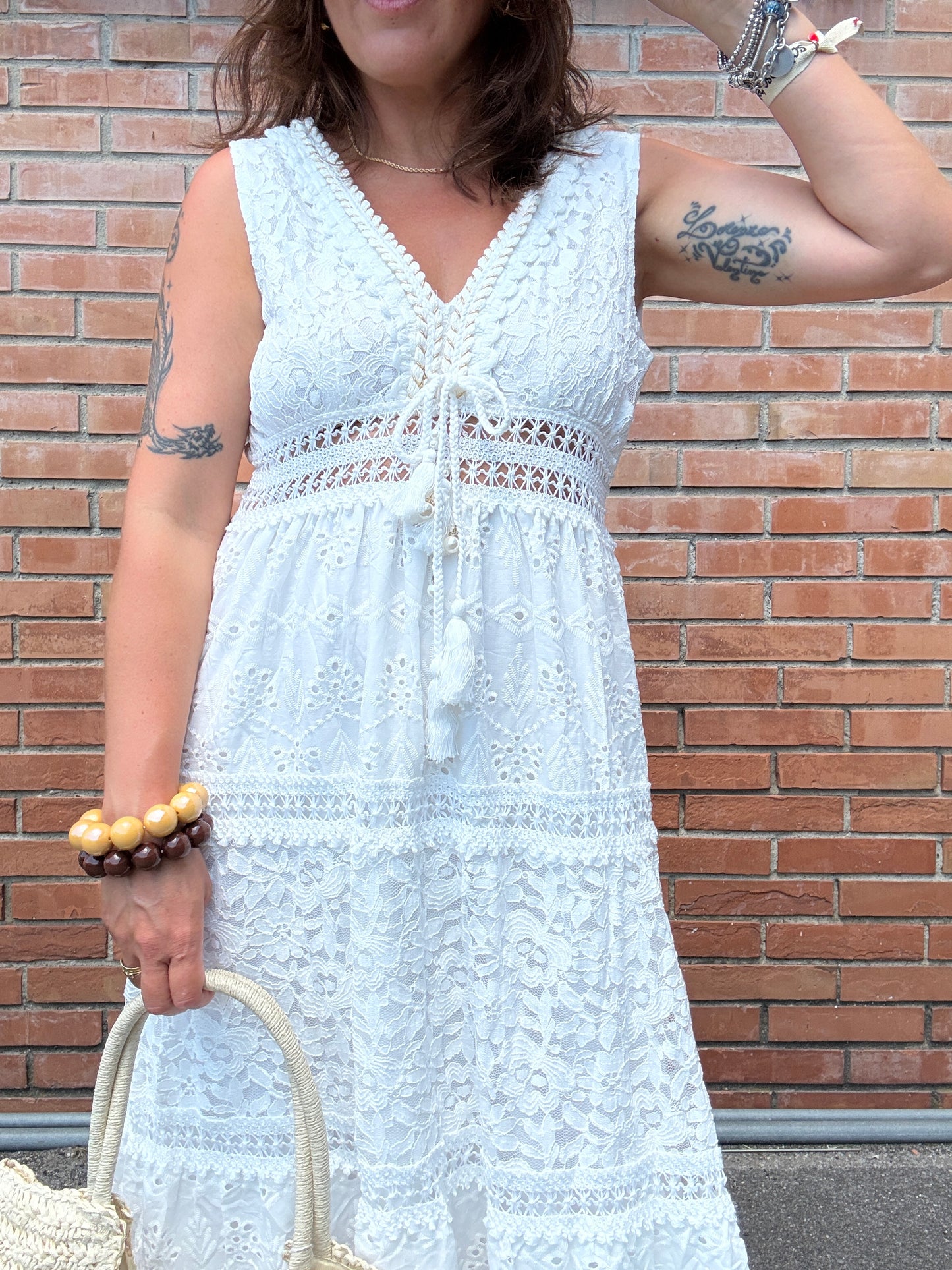 Abito pizzo a balze Susy Mix