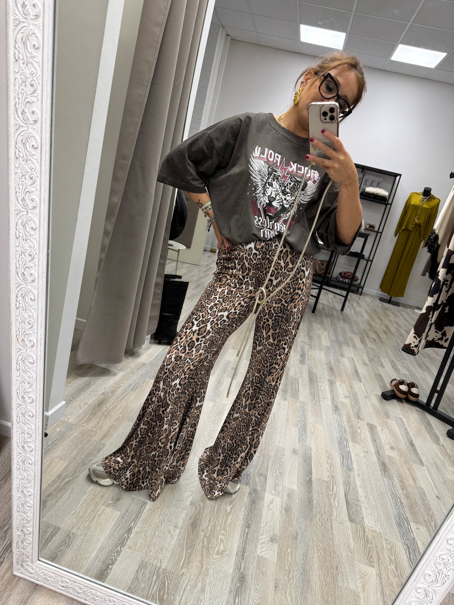 Pantaloni maculati zampa Haveone