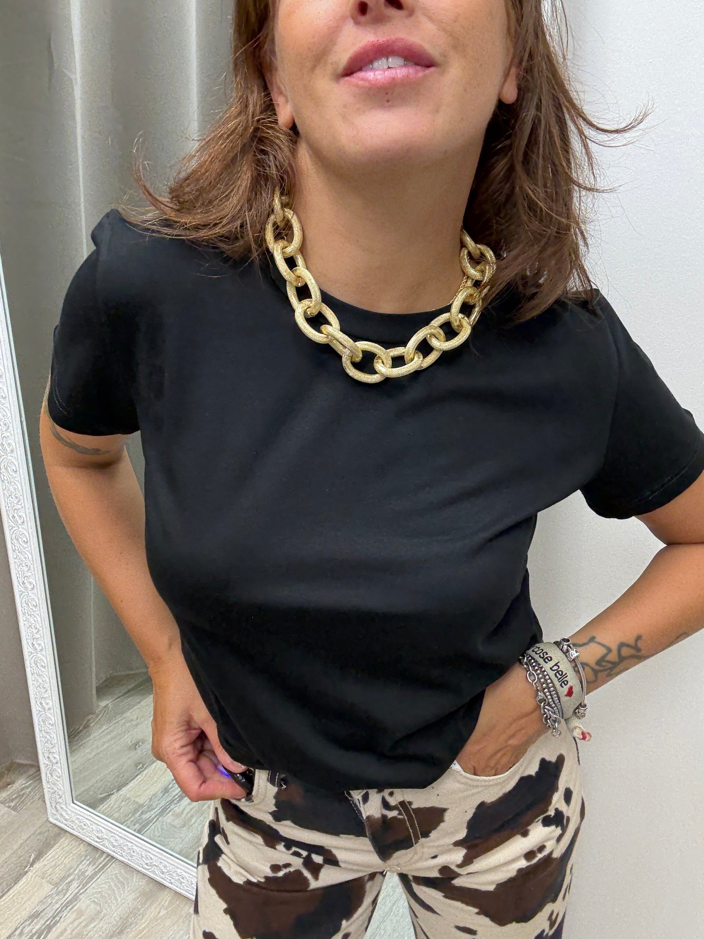 T-shirt regular Susy Mix nero