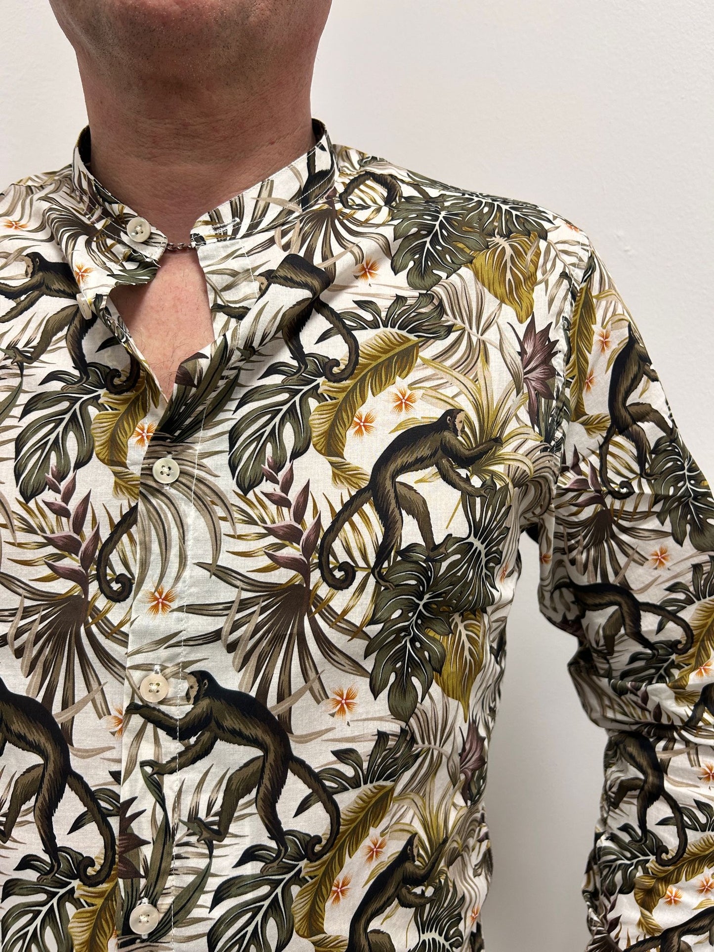 Gianni Lupo Camicia Fantasia scimmie