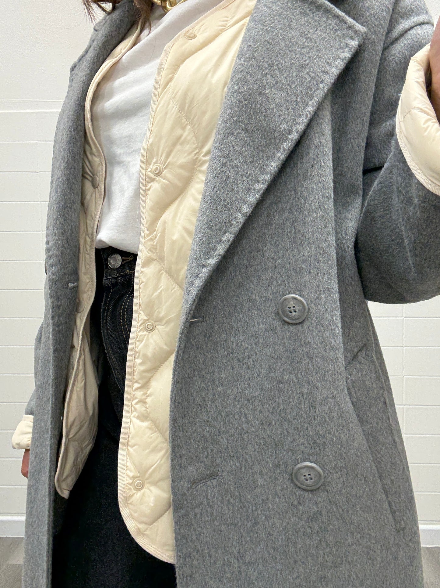 Cappotto Hand Made Haveone grigio fumo
