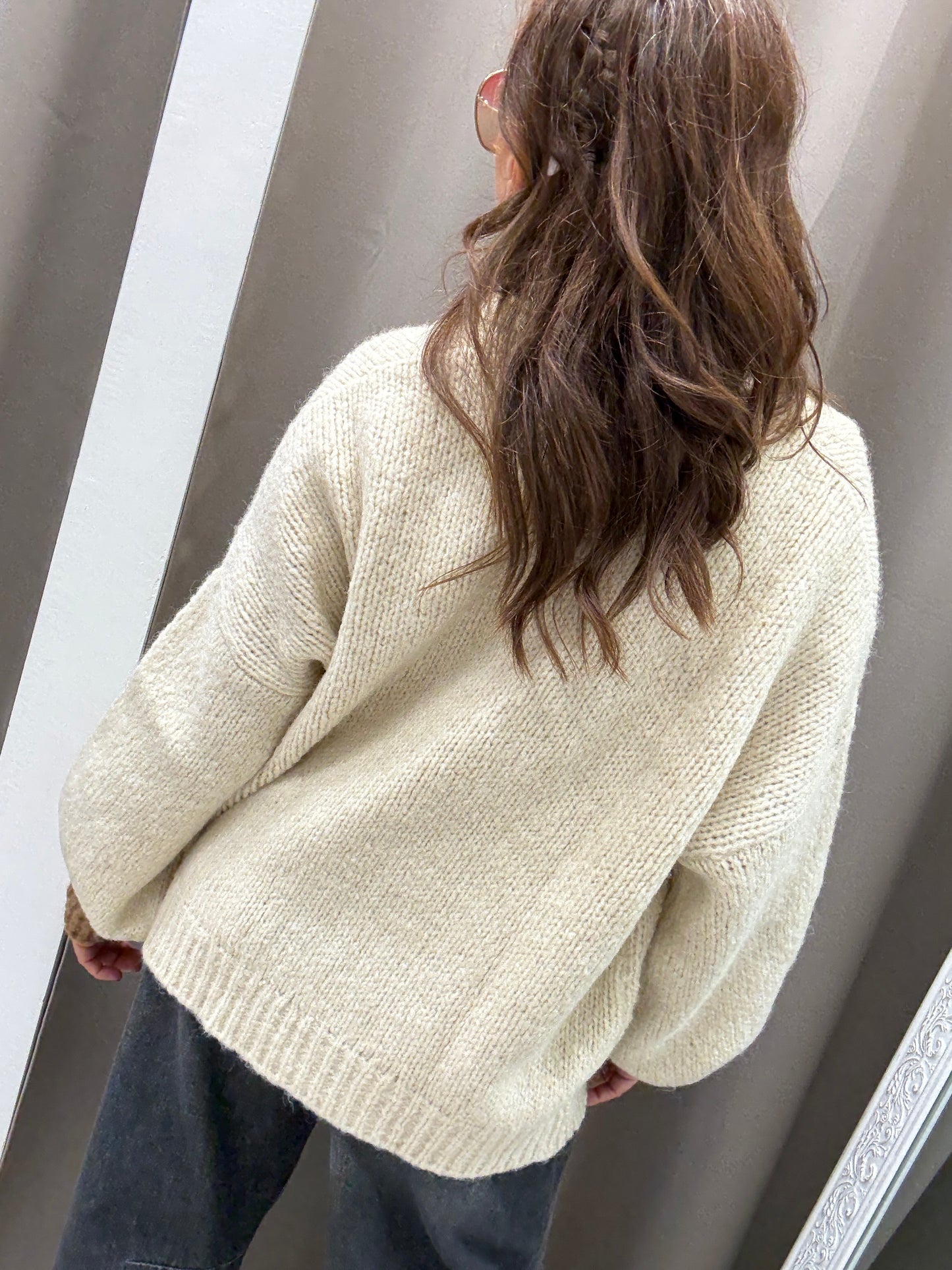 HaveOne Cardigan Tre Bottoni Burro