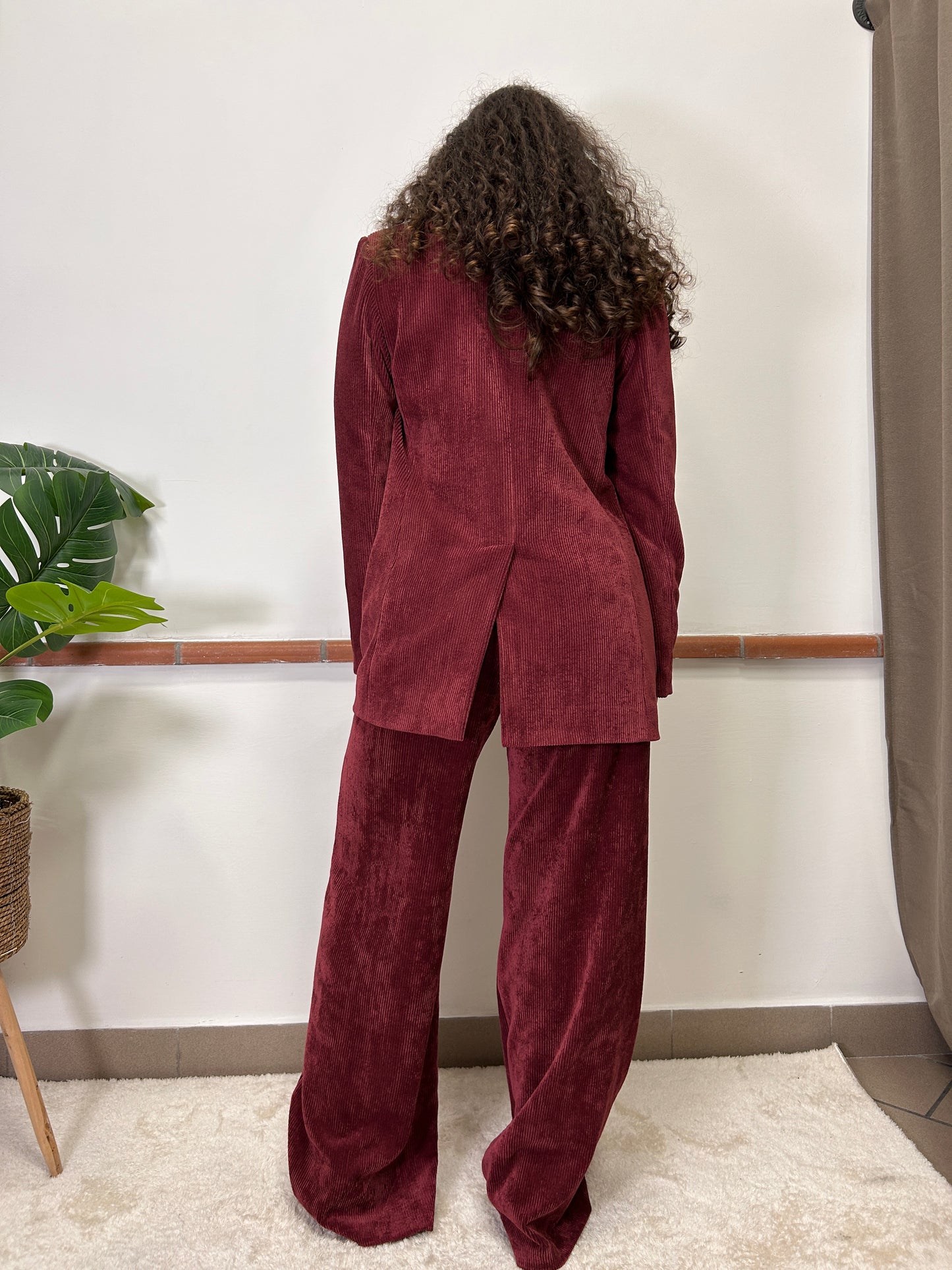 Pantaloni palazzo in velluto costine Susy mix