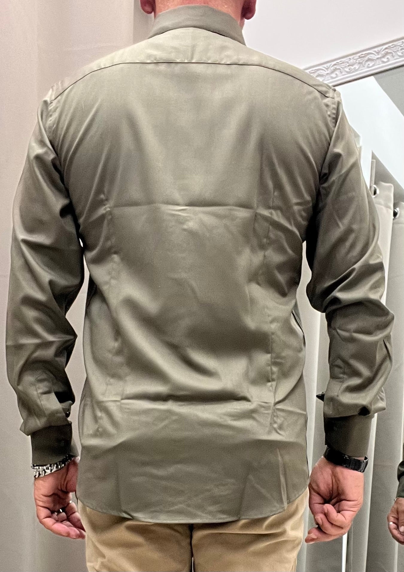 Gianni Lupo Camicia in Modal Verde Militare