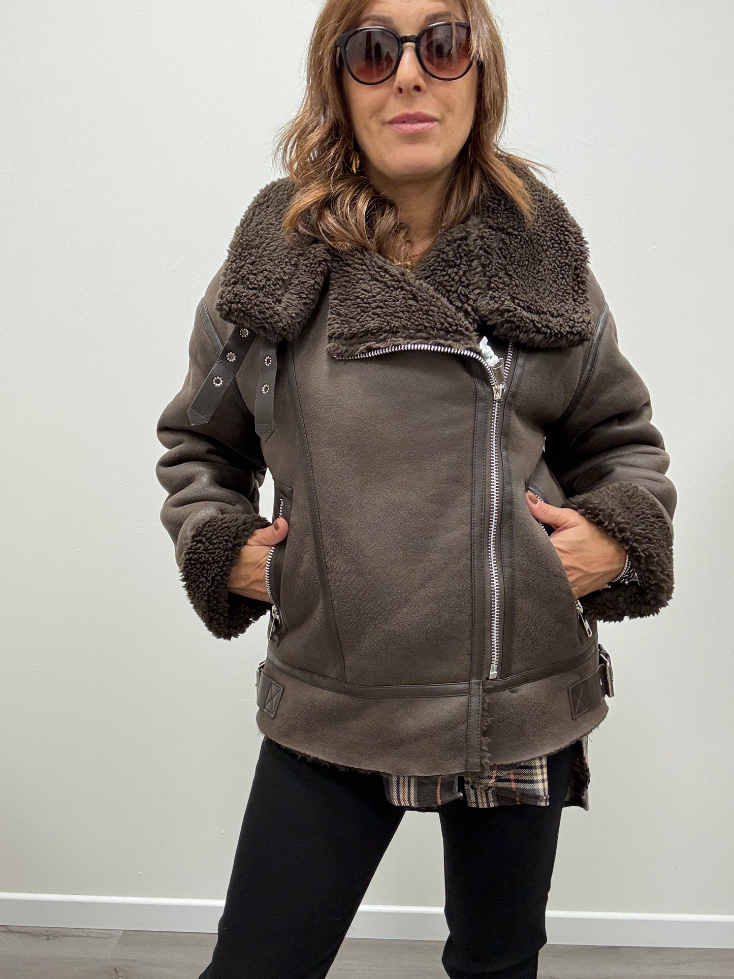Montone Eco camoscio over Susy Mix moro