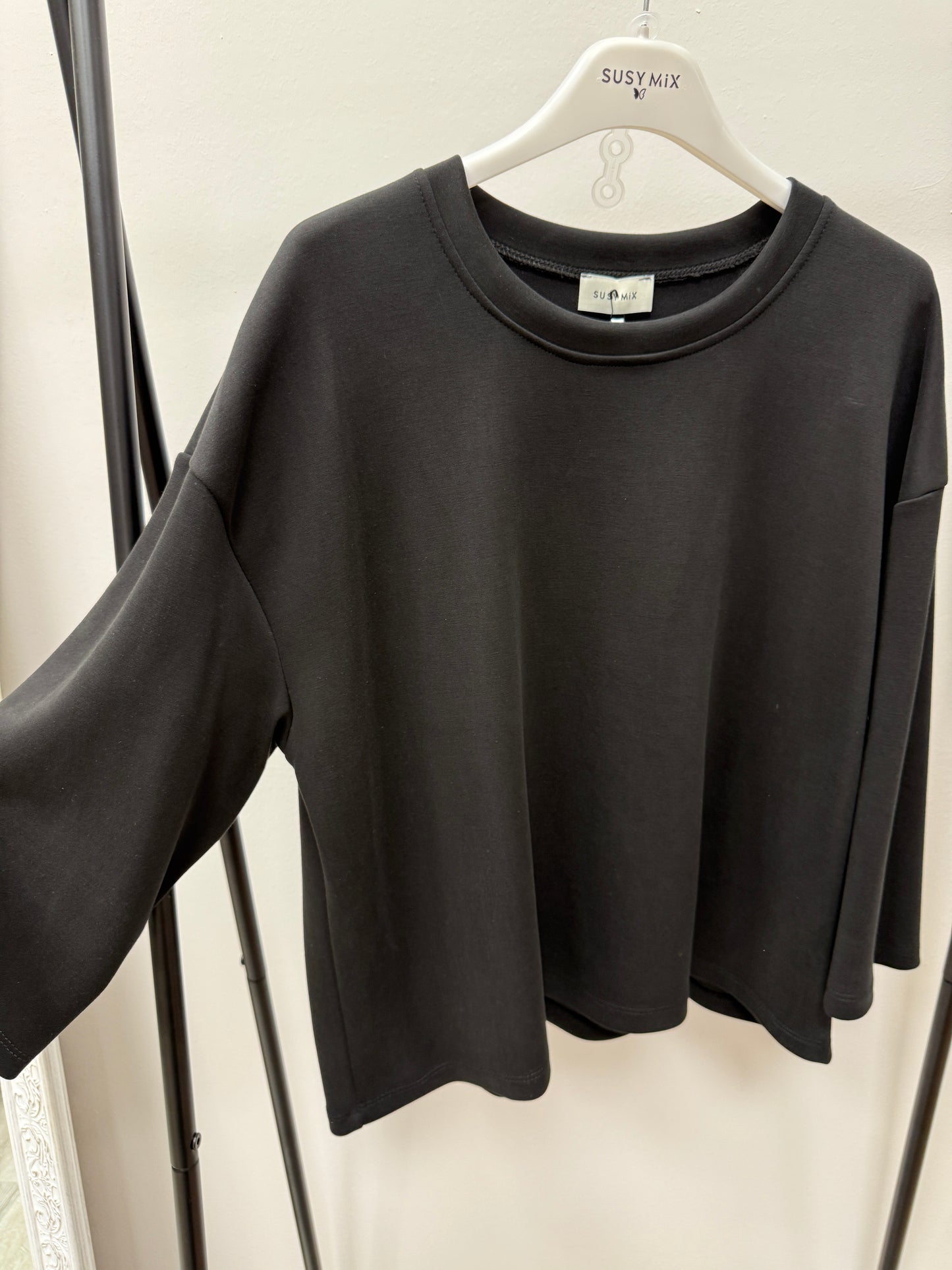 Completo tuta in Scuba Susy Mix Nero