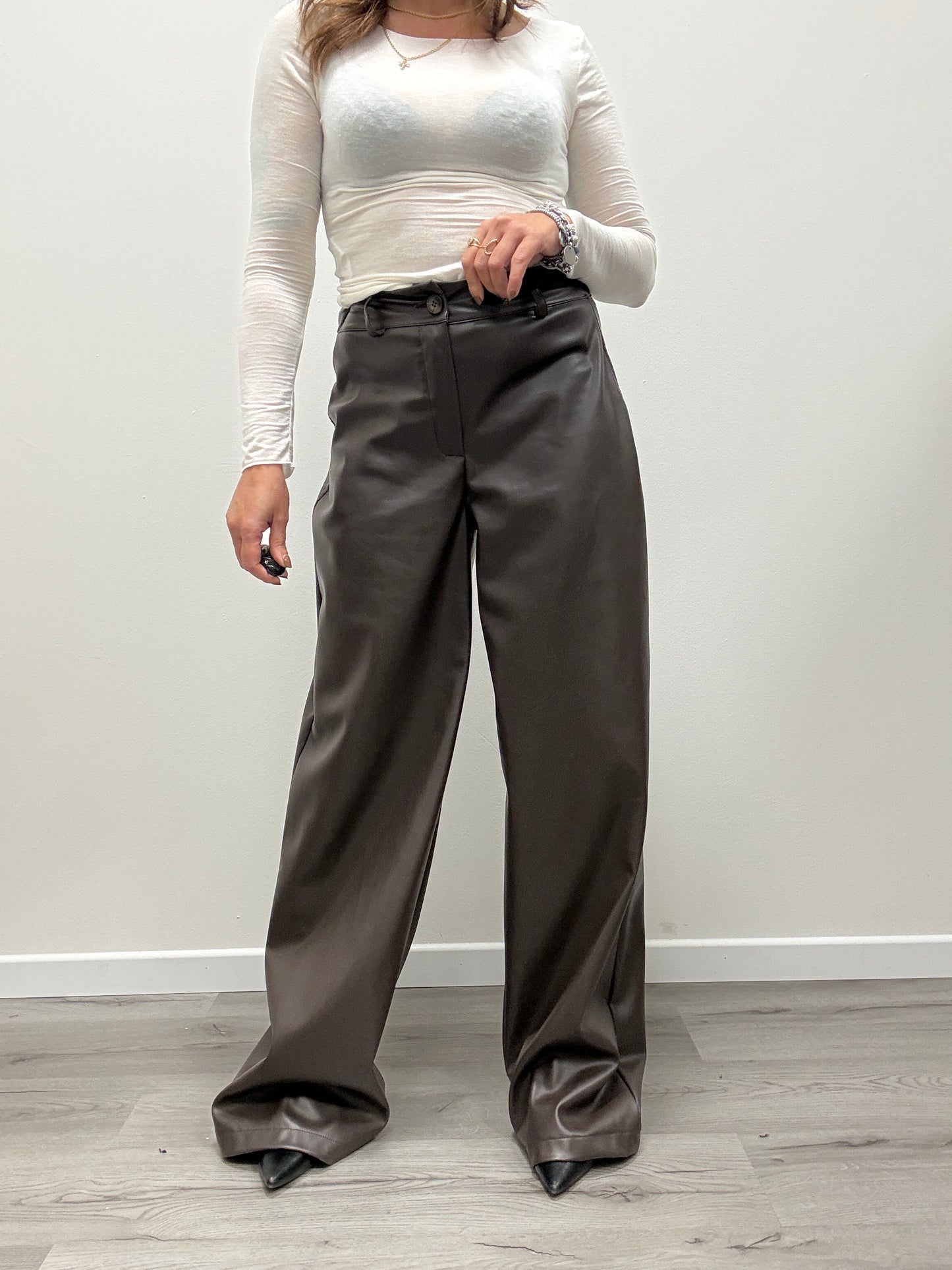 Pantalone in Ecopelle Moro HaveOne