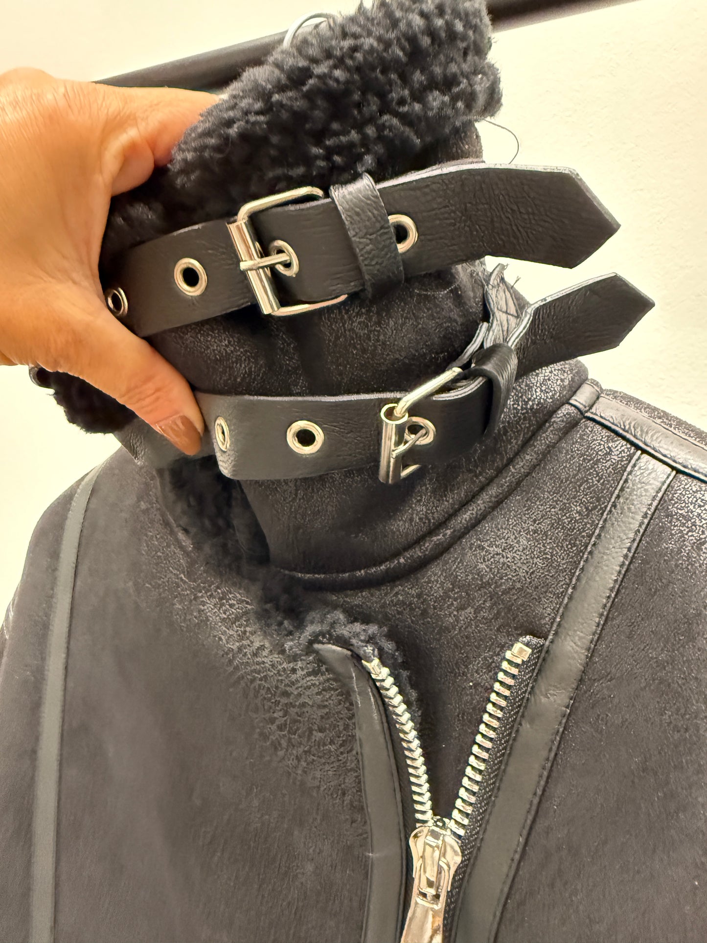 Montone Eco camoscio over Susy Mix nero