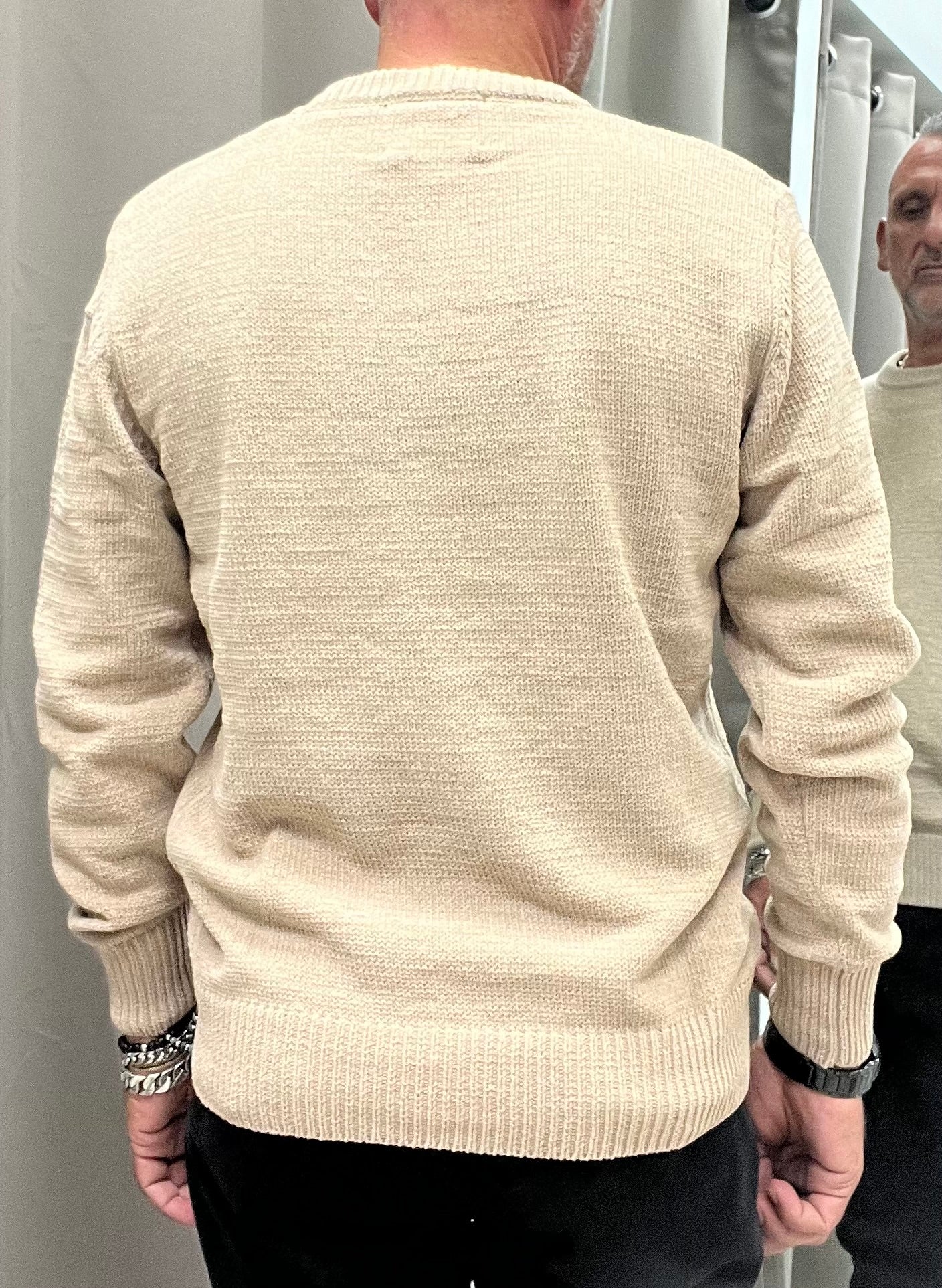 Gianni Lupo Pullover Uomo in Ciniglia Beige