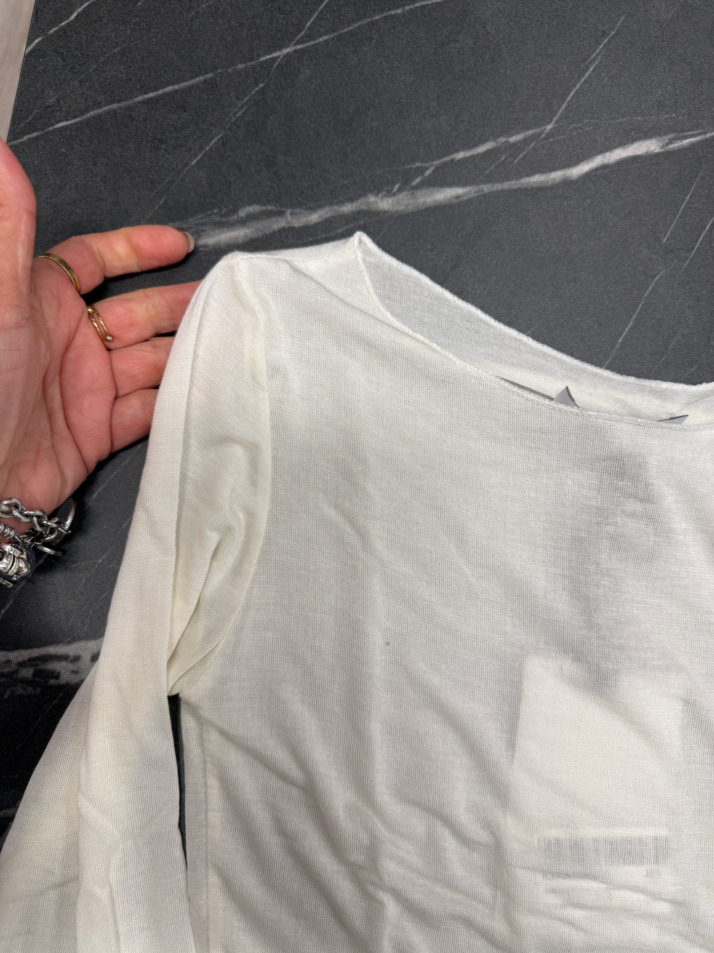 Maglia cachemire burro paricollo Kiki Six