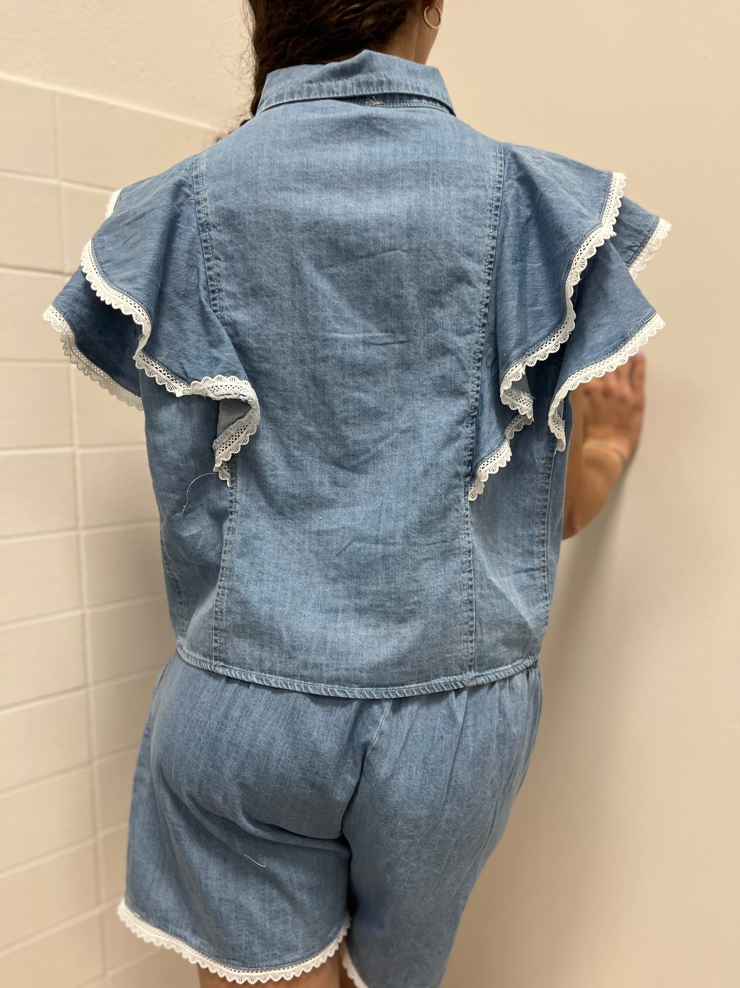 Susy mix coordinato jeans con nappine