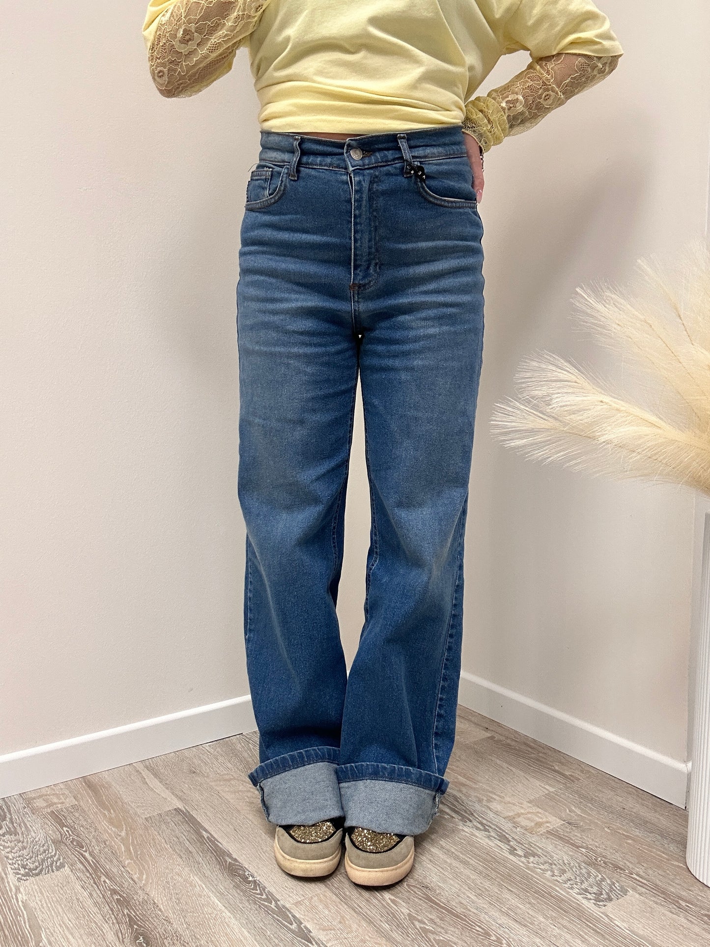 Haveone jeans straight-leg elasticizzato lavaggio medio LONDON