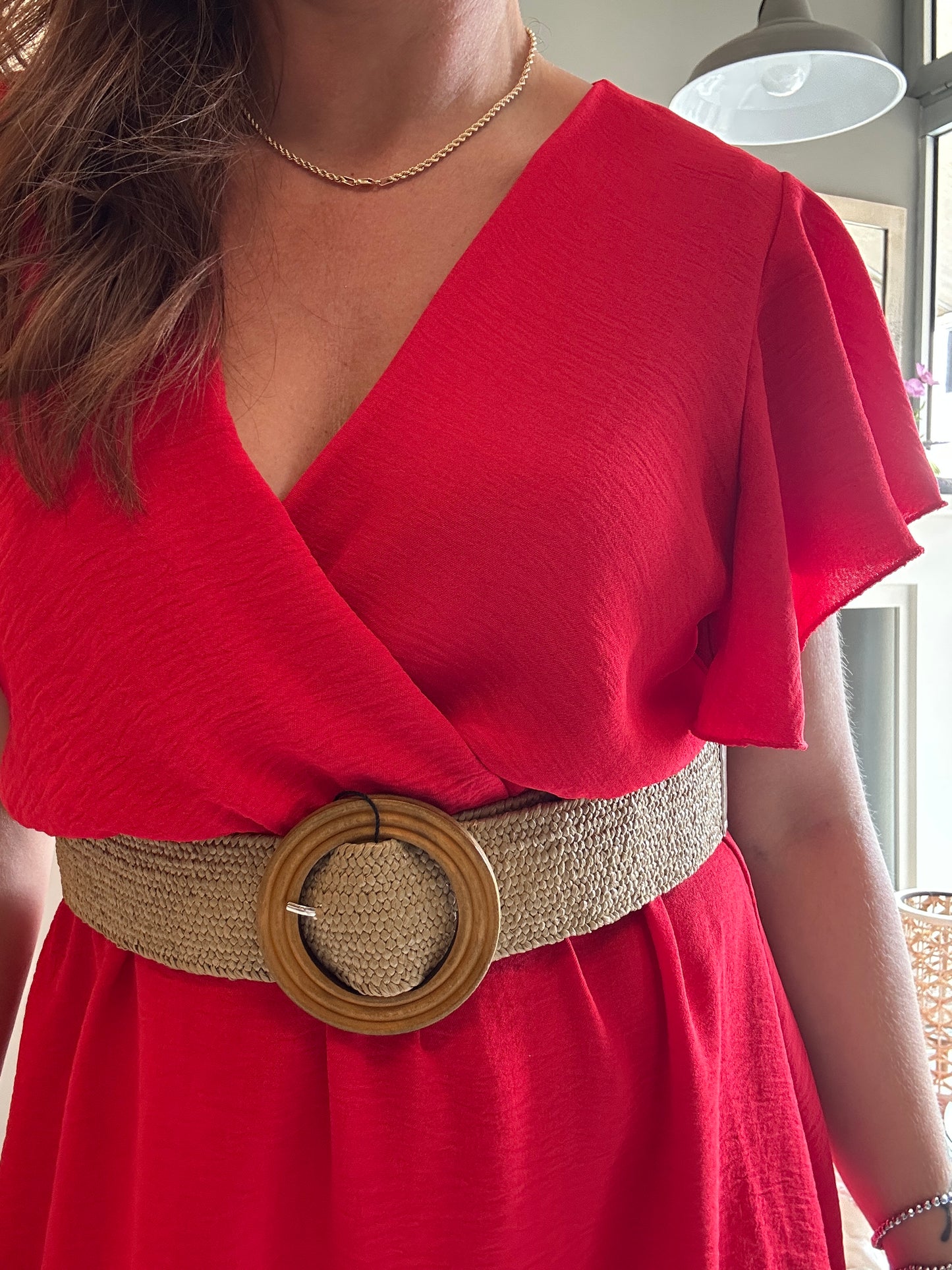 Susy Mix abito incrocio rosso