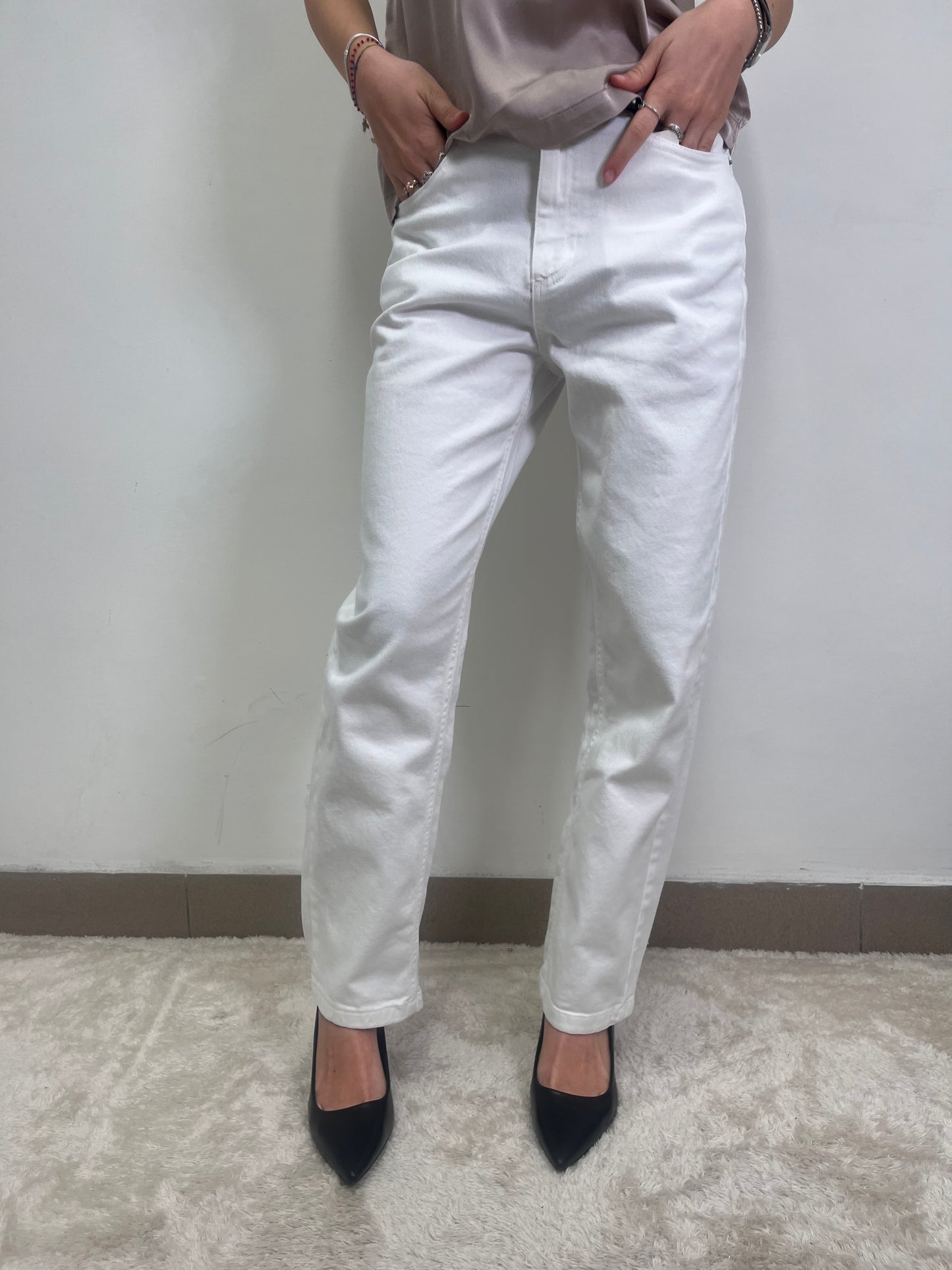 Denim Mom Fit Louis Bianco Haveone