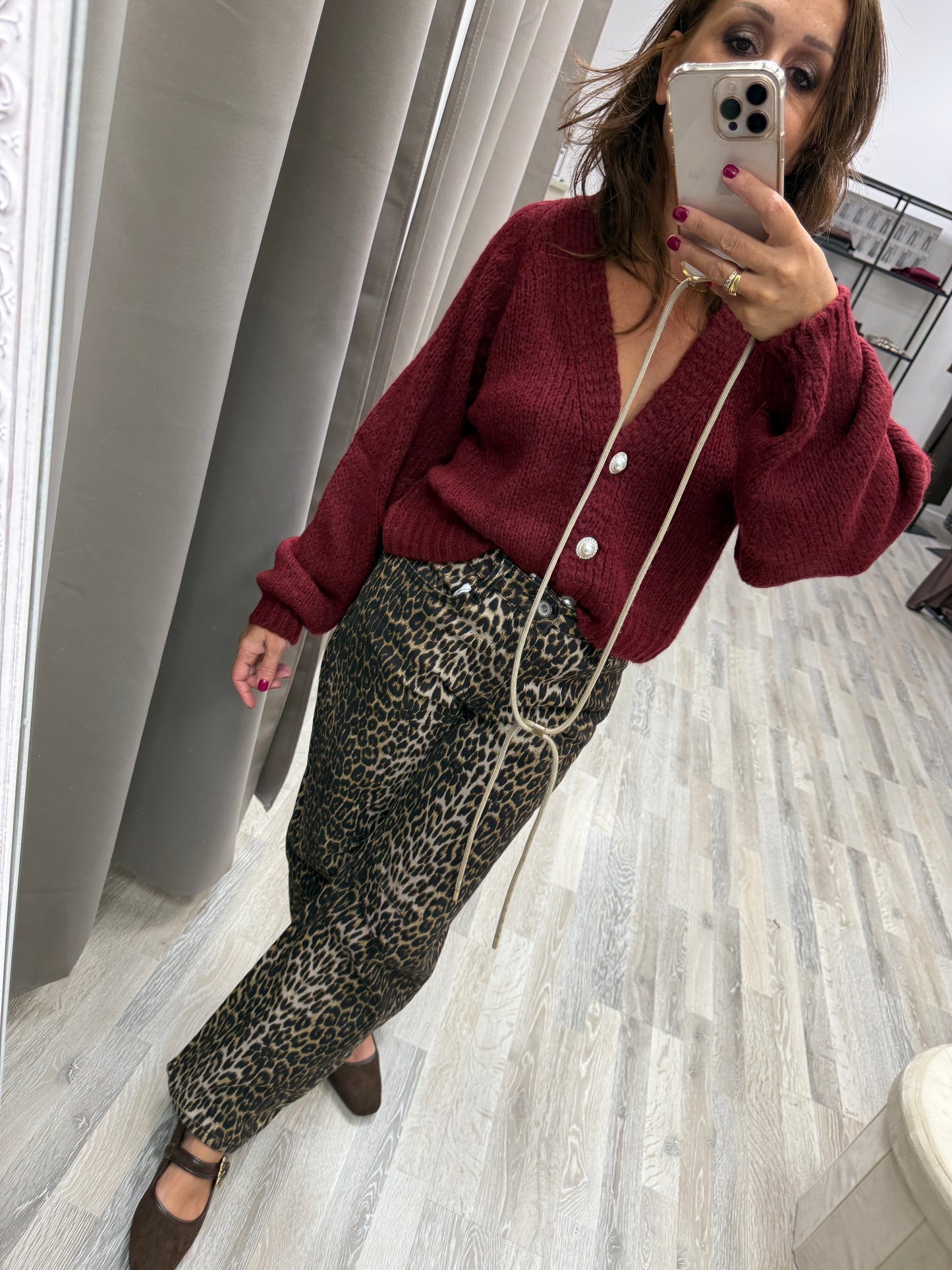 HaveOne Cardigan Gioiello Vino